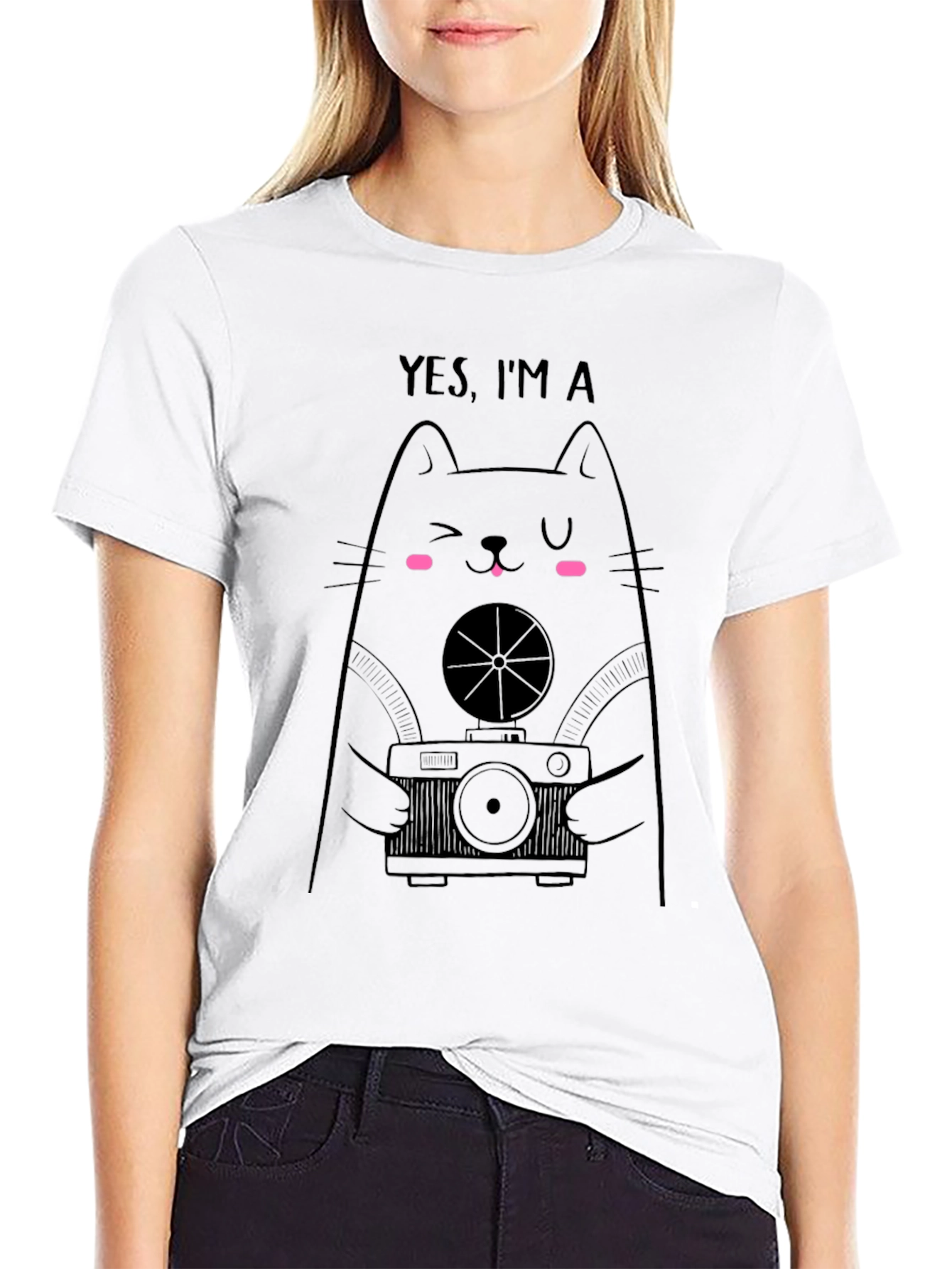 Cat Photographer Graphic T-Shirt - Funny Tee