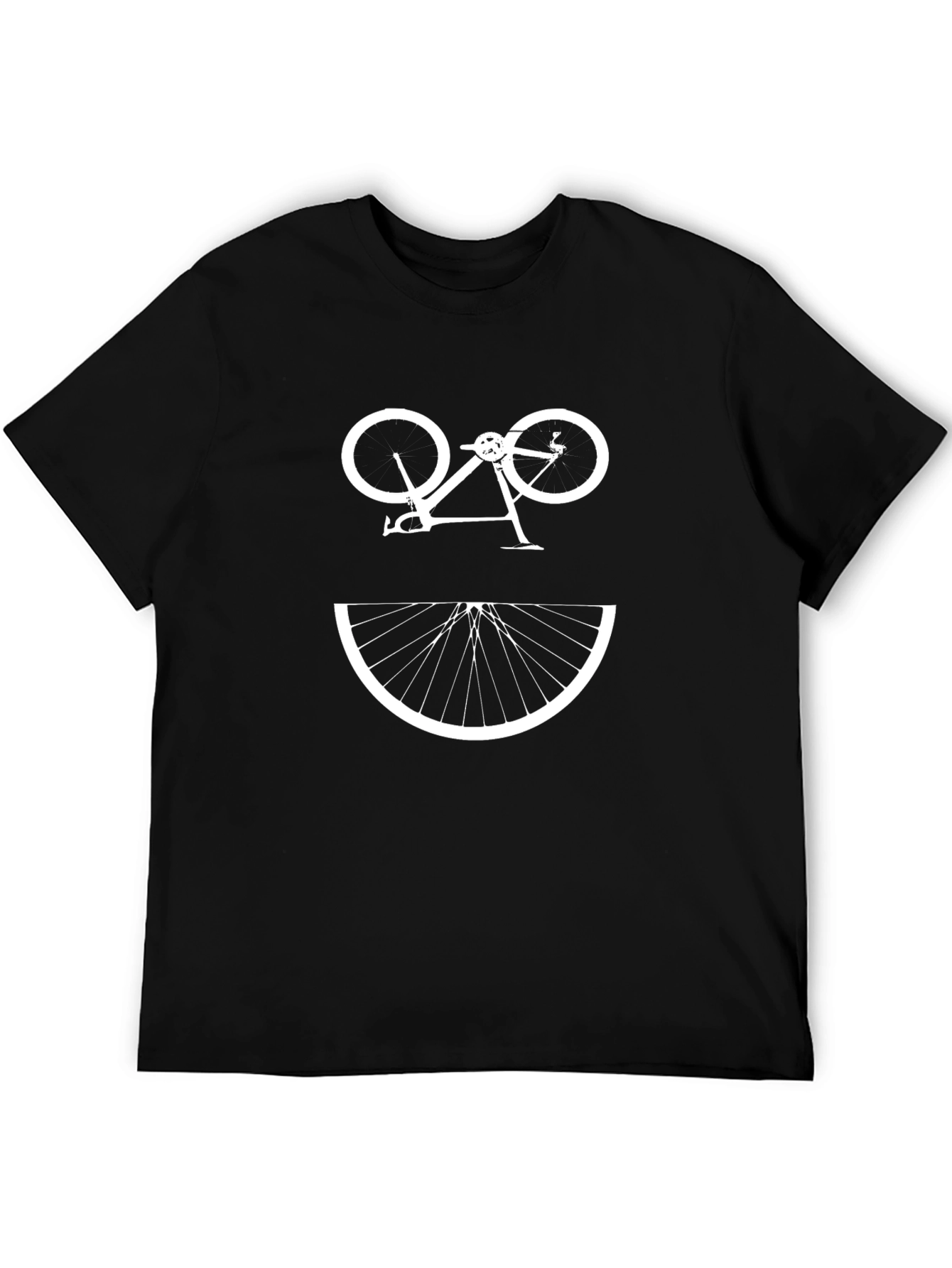 Bicycle Smile Graphic Tee - Black