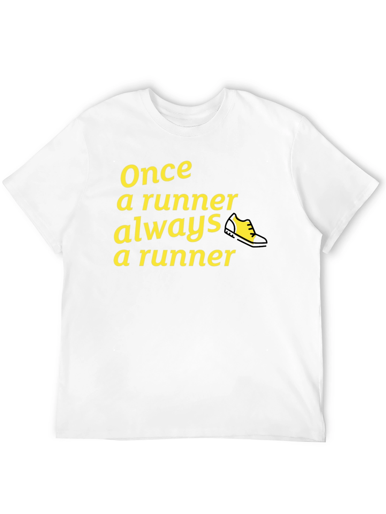 Once a Runner T-Shirt - Black Athletic Tee