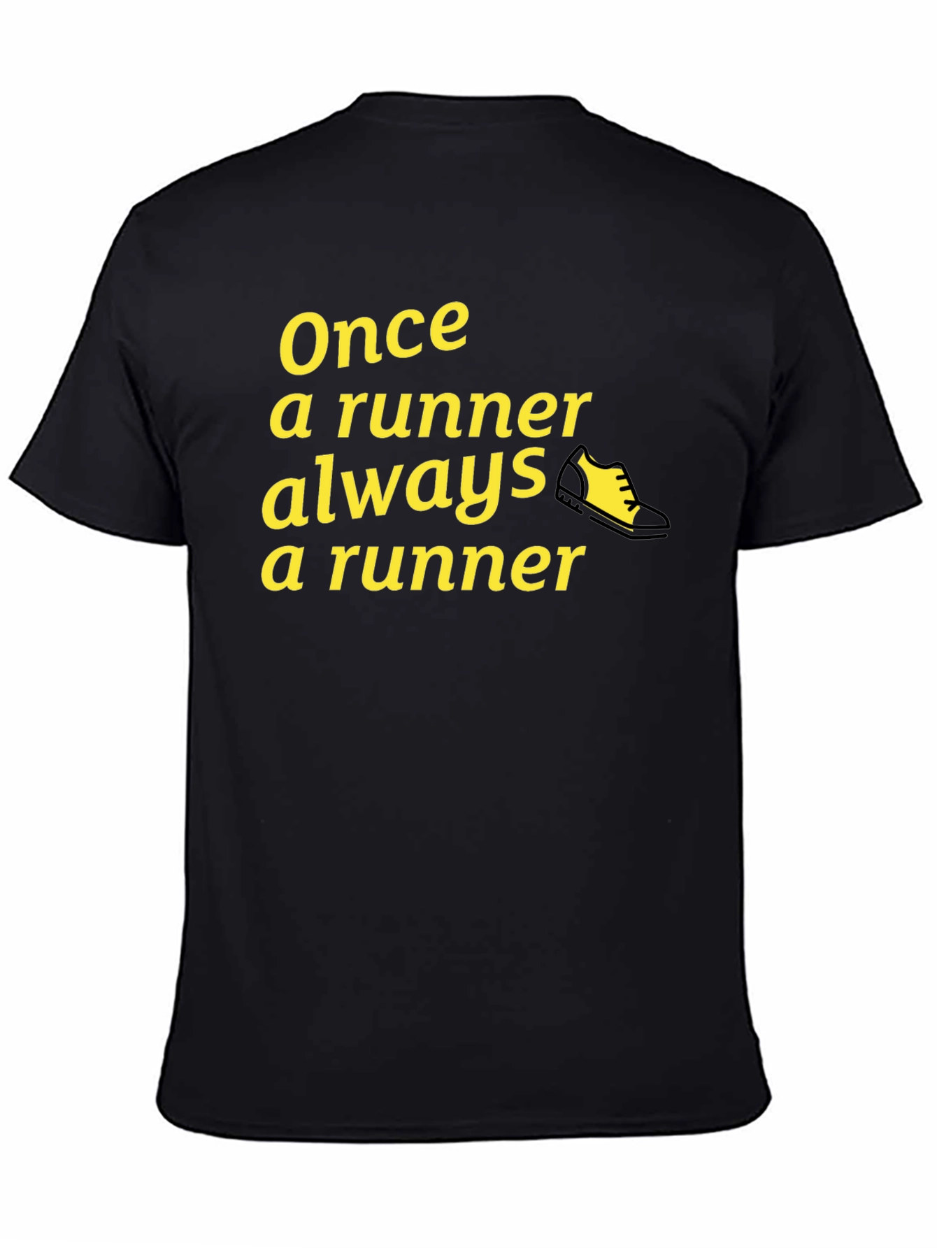 Once a Runner T-Shirt - Black Athletic Tee
