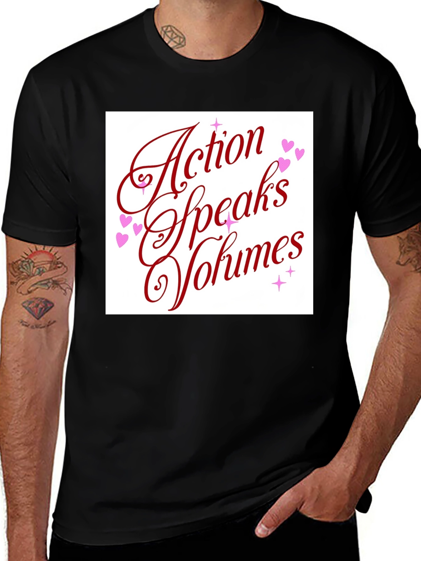 Action Speaks Volumes Graphic Tee - Unisex