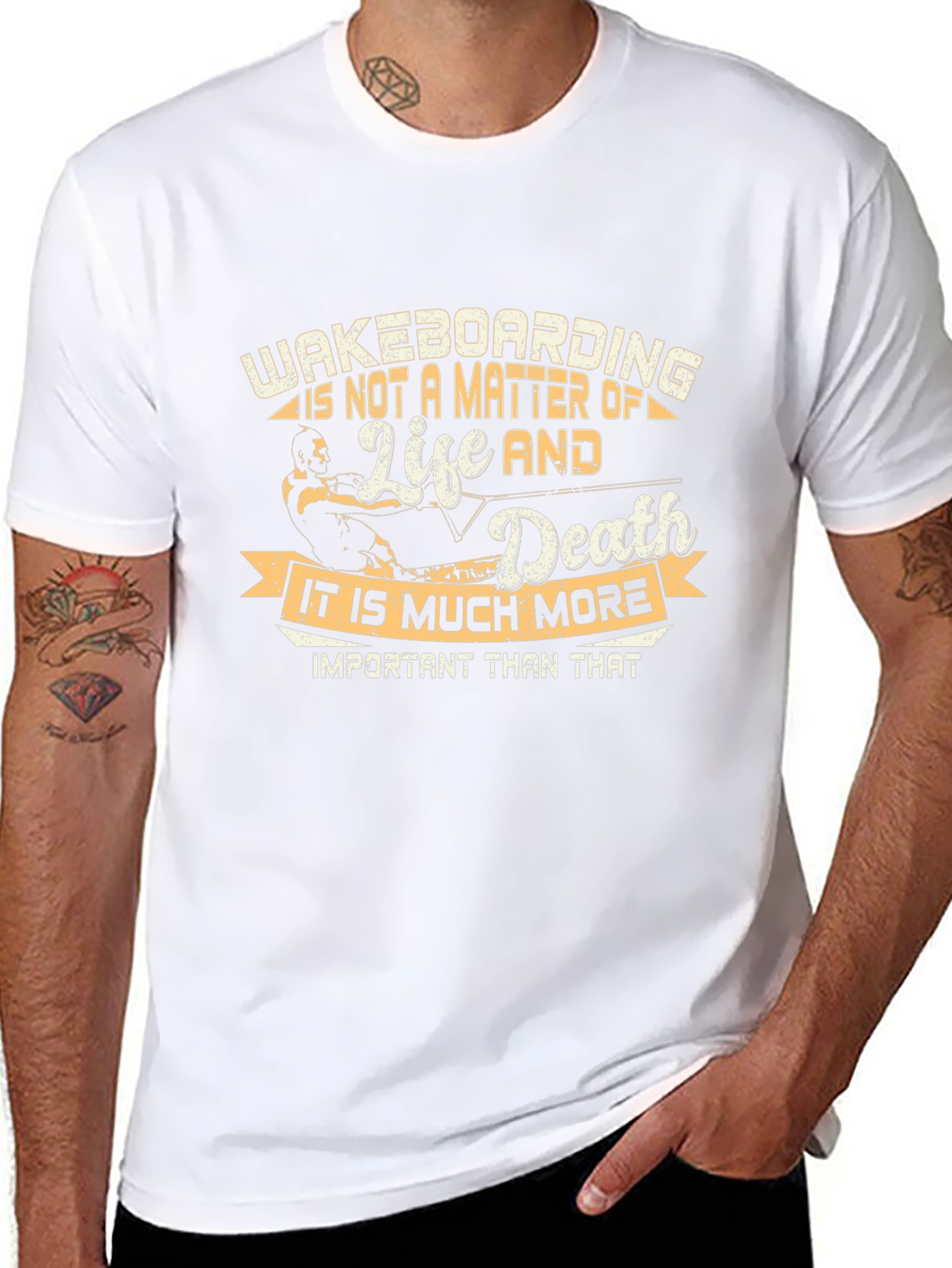 Wakeboarding Life and Death Graphic Tee