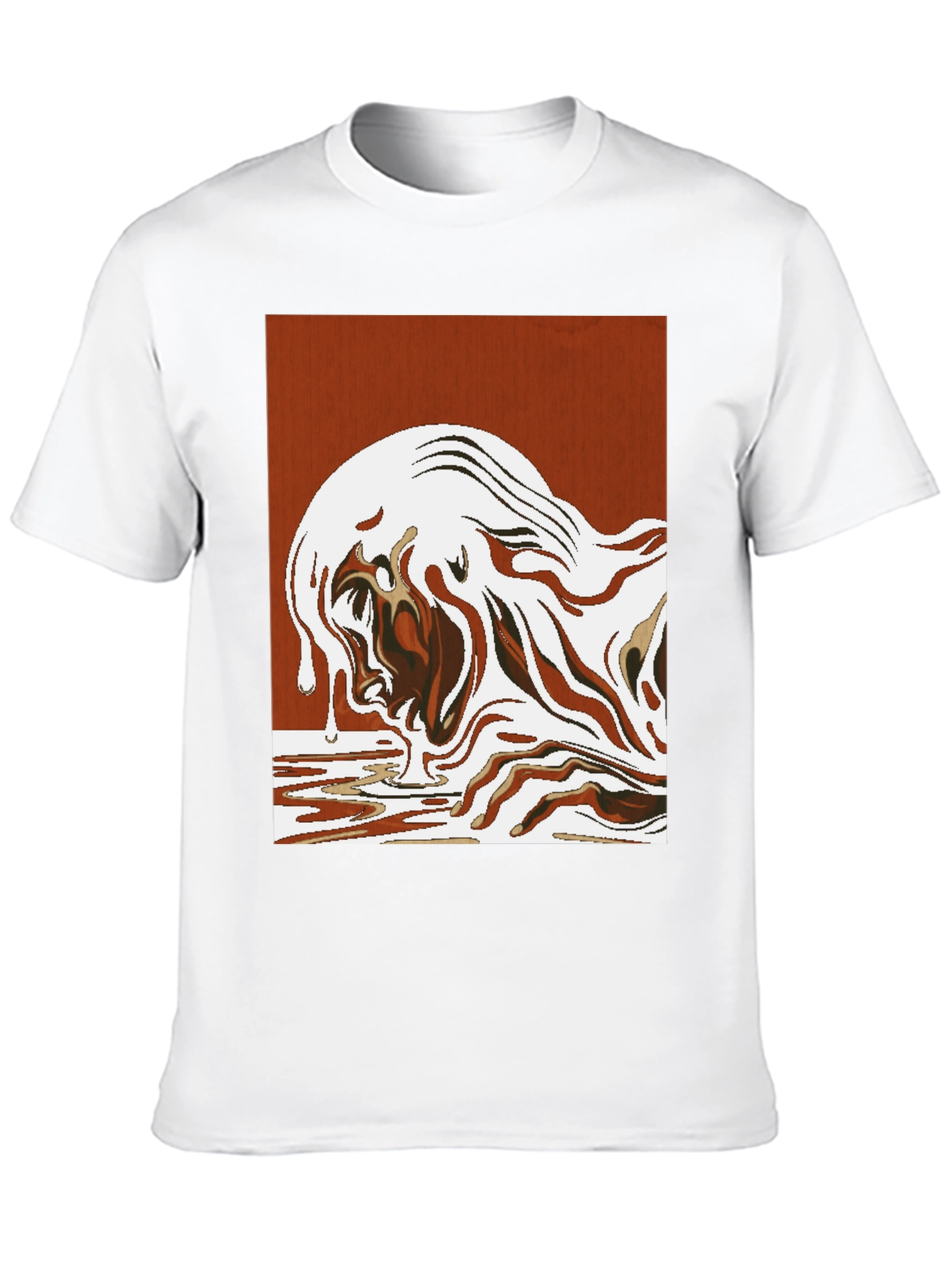 Abstract Art Graphic Tee - Modern Style Shirt