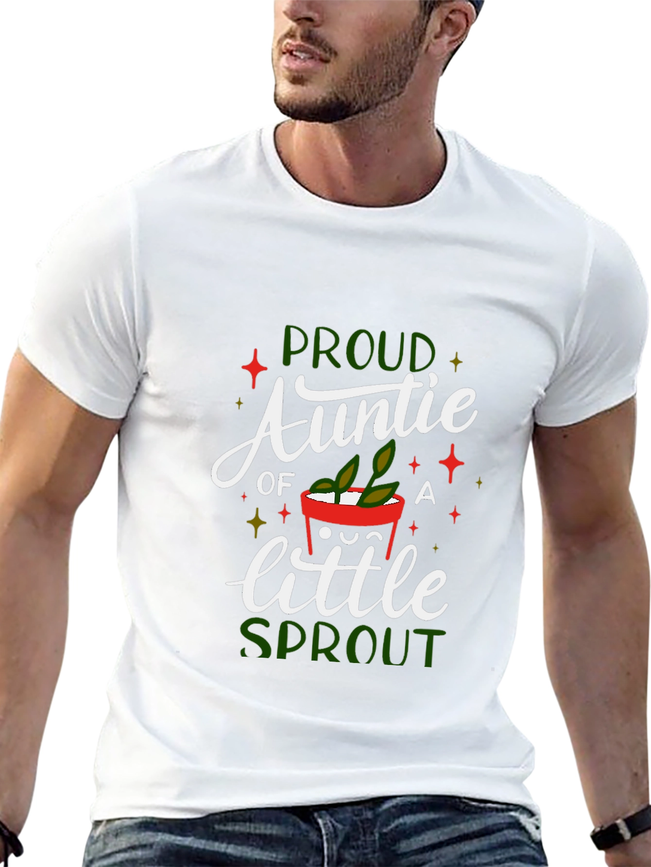 Proud Auntie of a Little Sprout T-Shirt