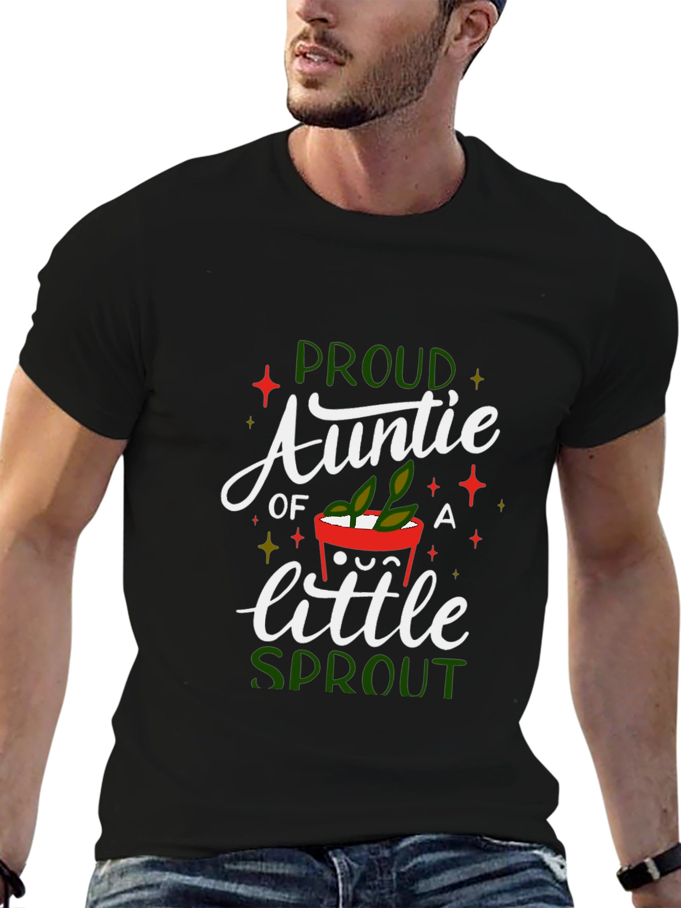 Proud Auntie of a Little Sprout T-Shirt