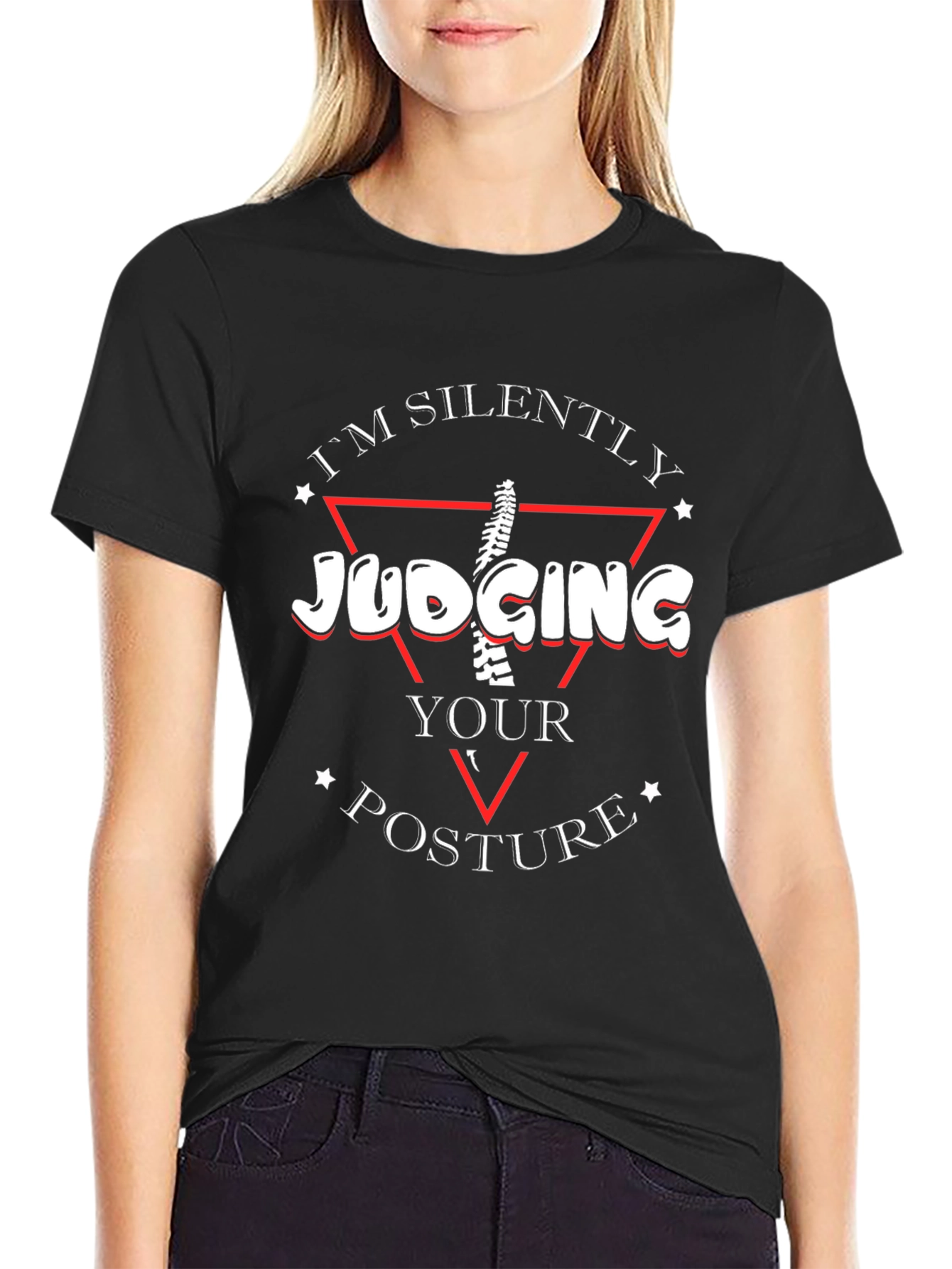 Judging Your Posture Funny Chiropractor T-Shirt