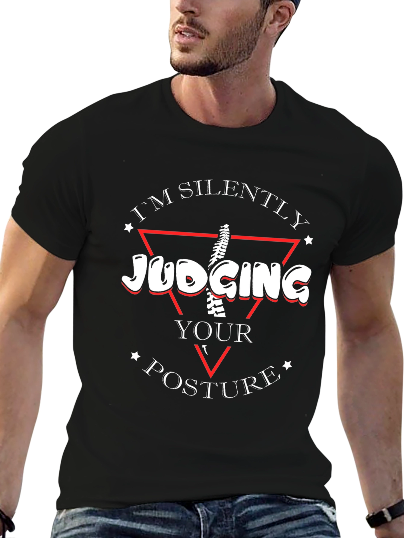Judging Your Posture Funny Chiropractor T-Shirt