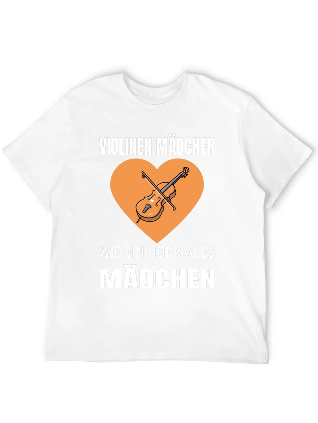 Violinen Madchen T-Shirt - Music Lover Tee