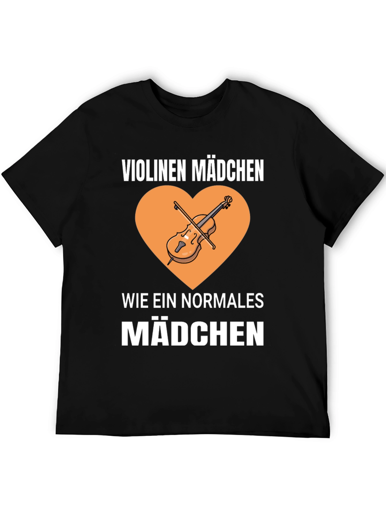 Violinen Madchen T-Shirt - Music Lover Tee