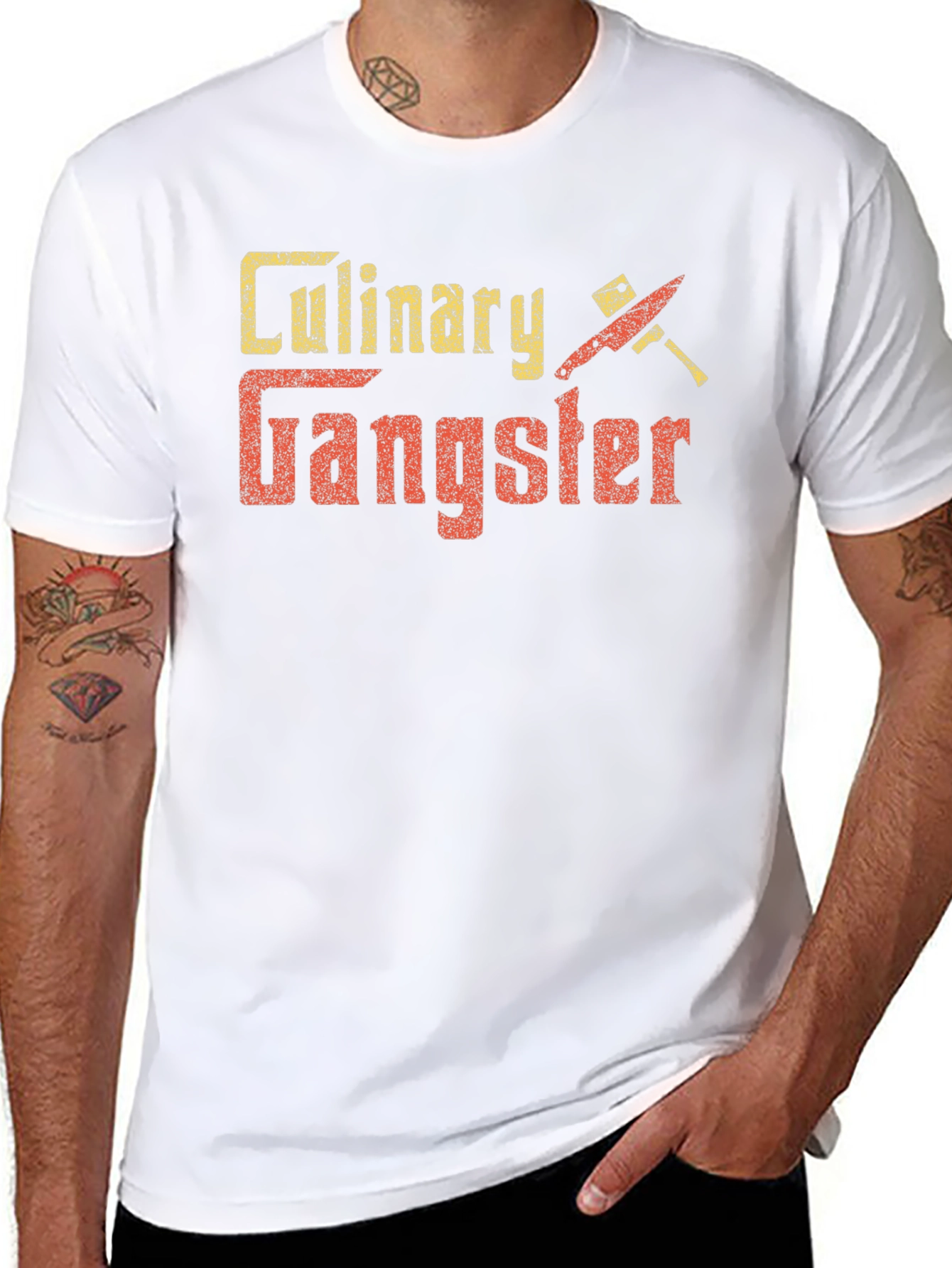 Culinary Gangster Graphic Tee - Foodie T-Shirt