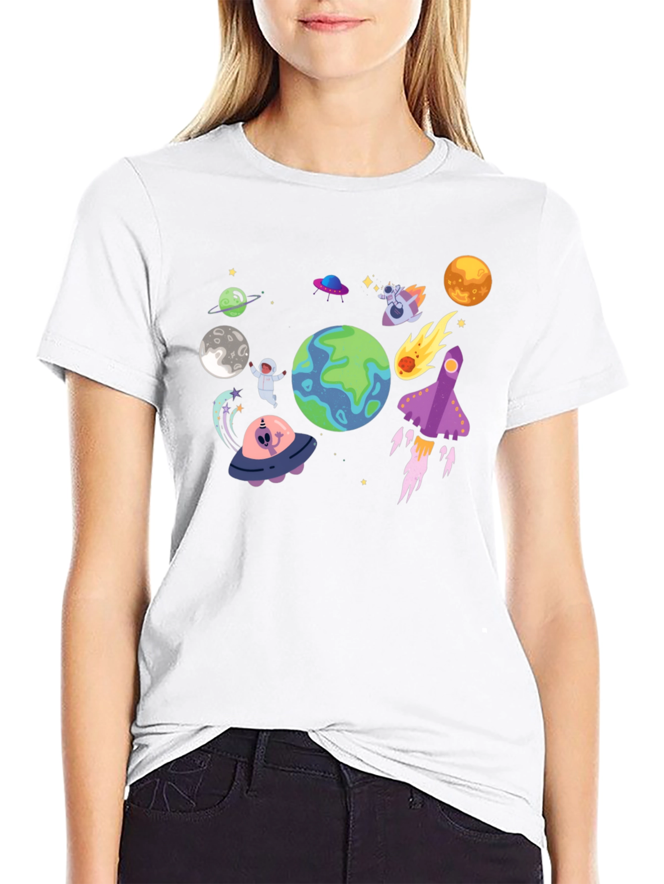 Space Adventure Graphic T-Shirt