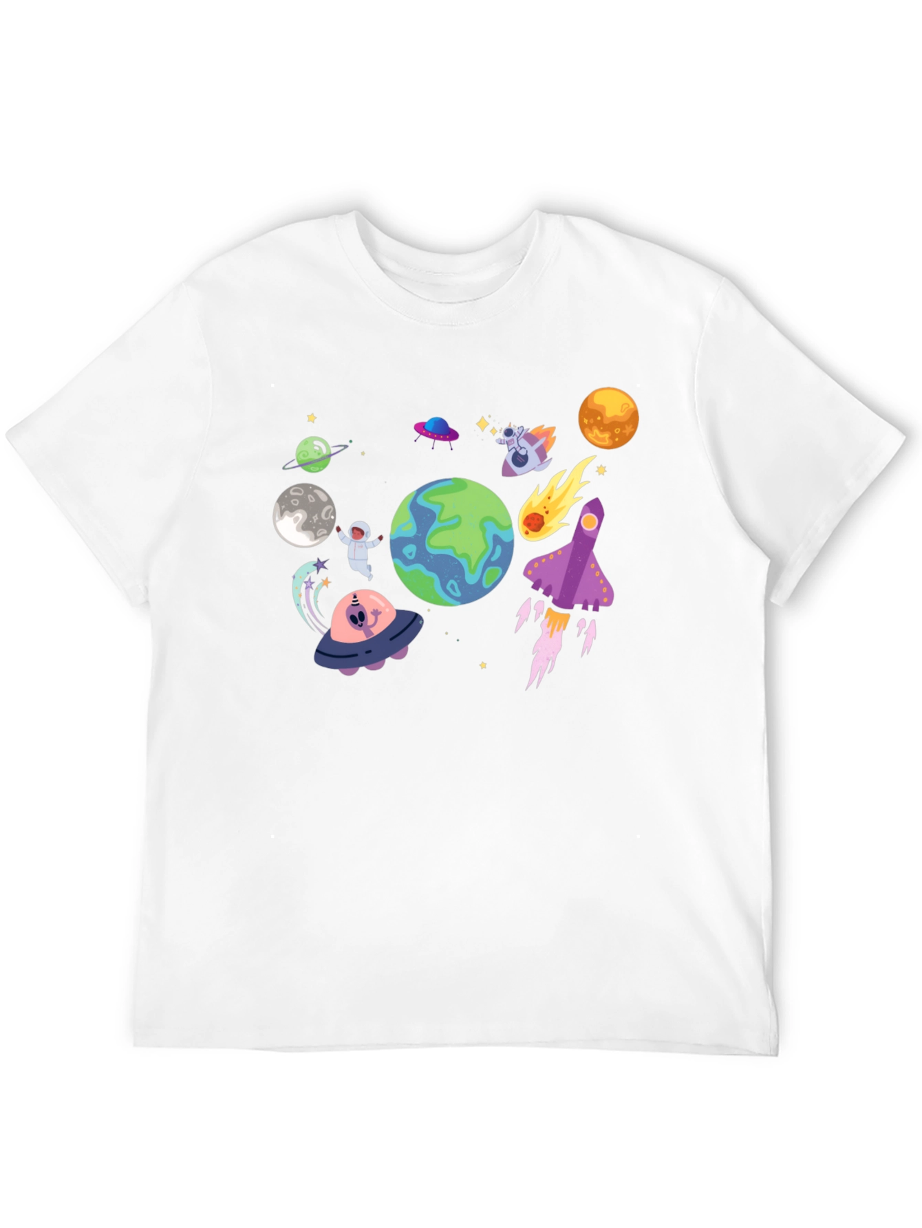 Space Adventure Graphic T-Shirt