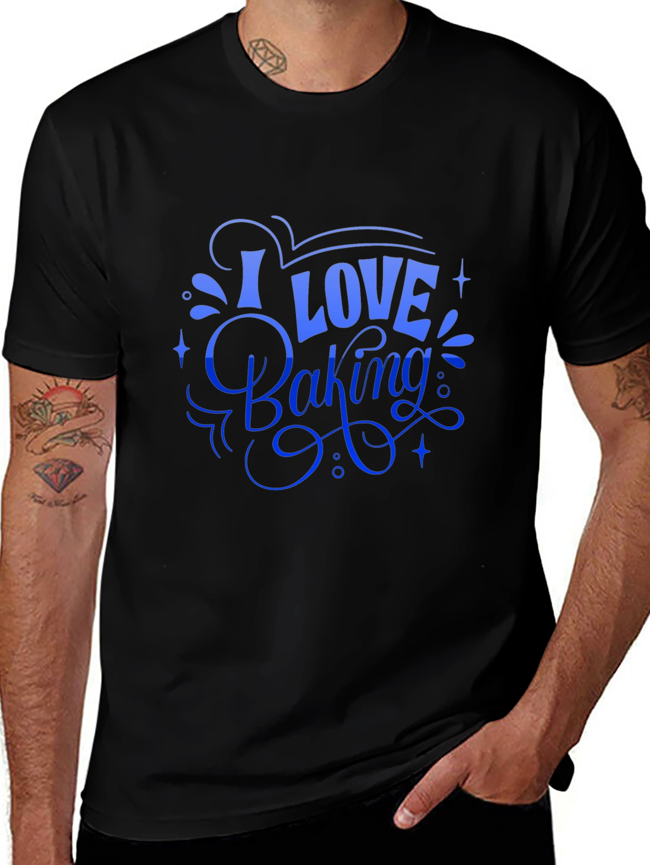 I Love Baking Black T-Shirt