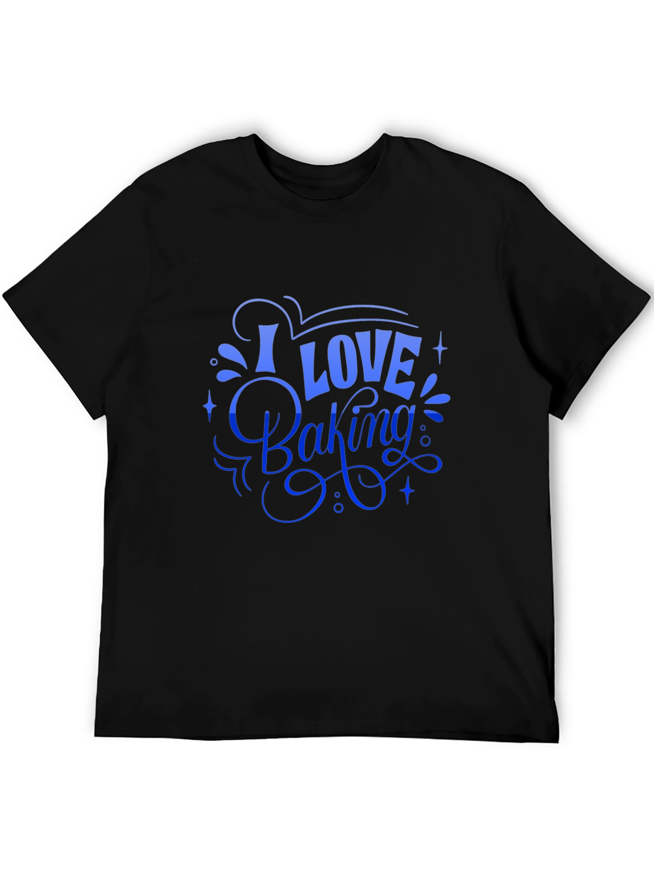 I Love Baking Black T-Shirt