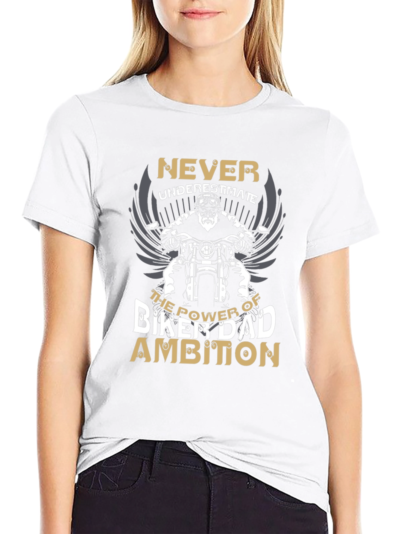 Biker Dad Ambition Graphic T-Shirt