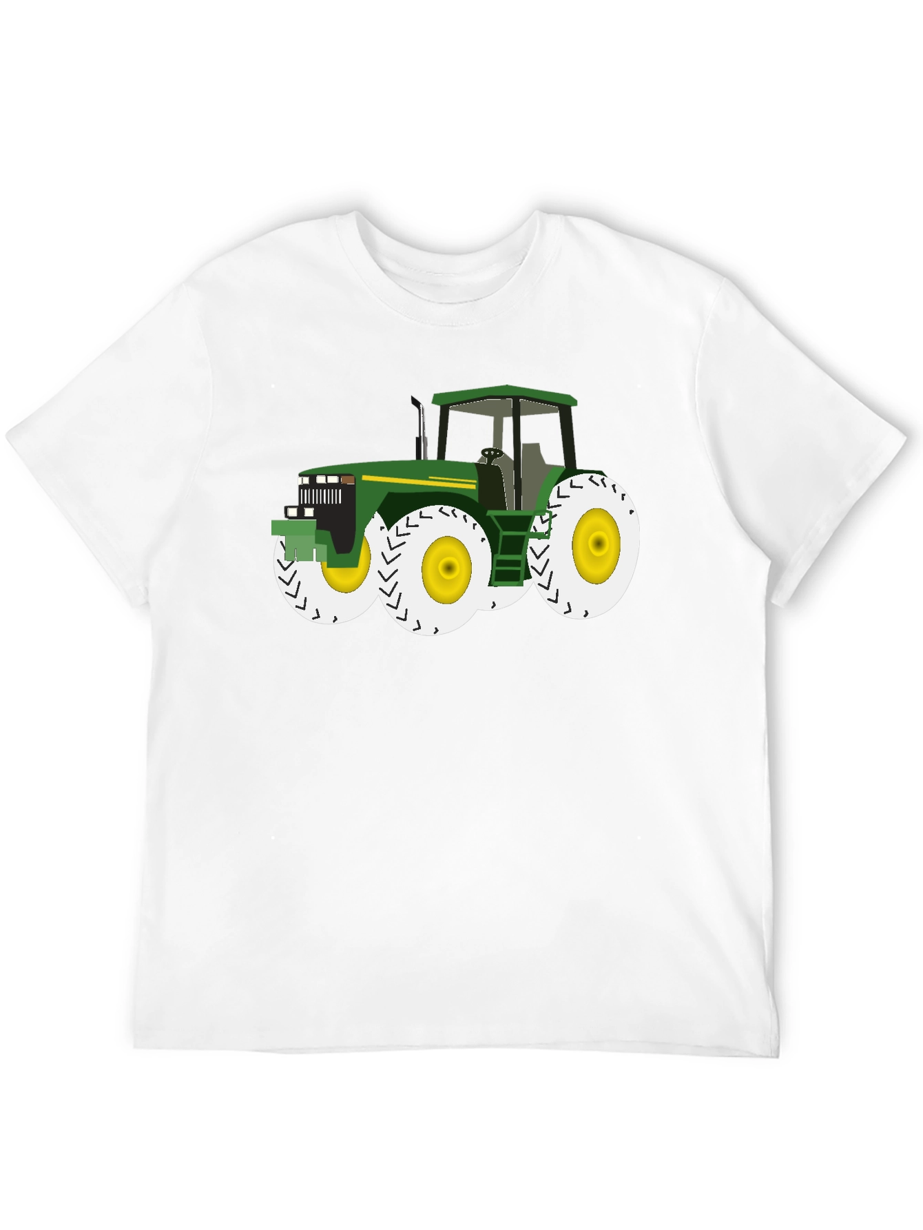 Tractor Graphic Tee - Black Cotton Blend
