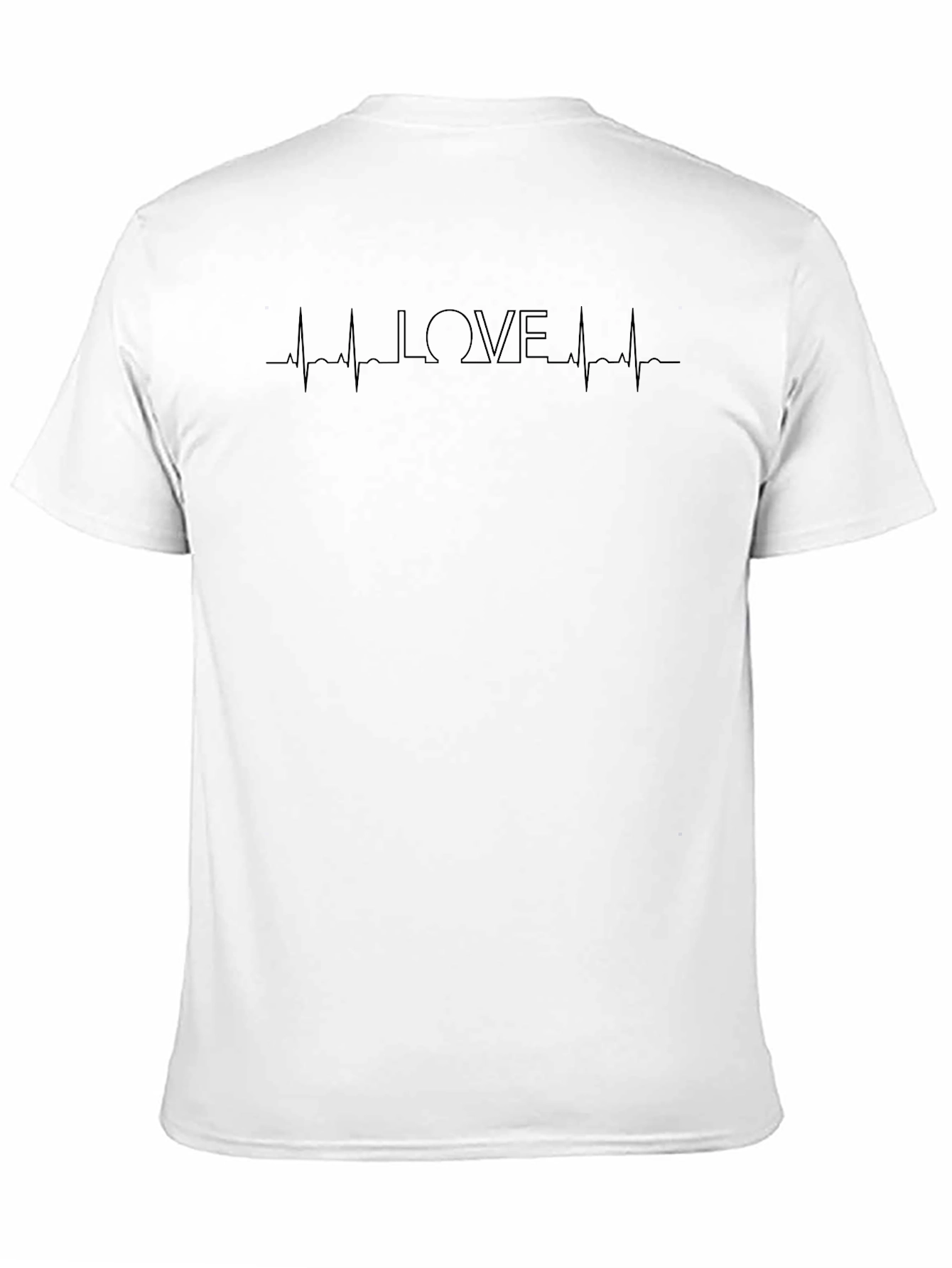 LOVE Heartbeat Graphic Tee - Stylish Black T-Shirt