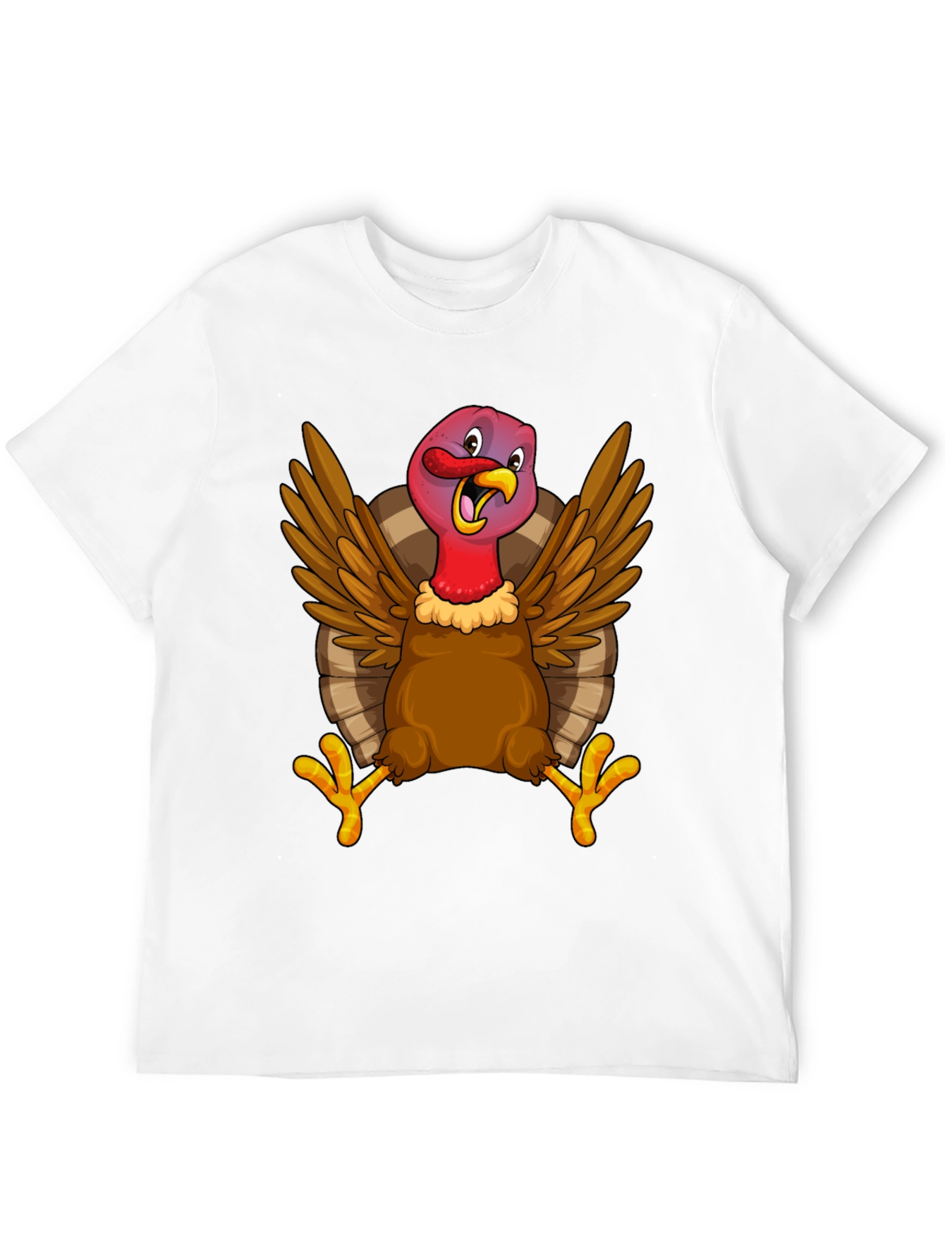 Funny Turkey Graphic Tee - Thanksgiving Holiday T-Shirt