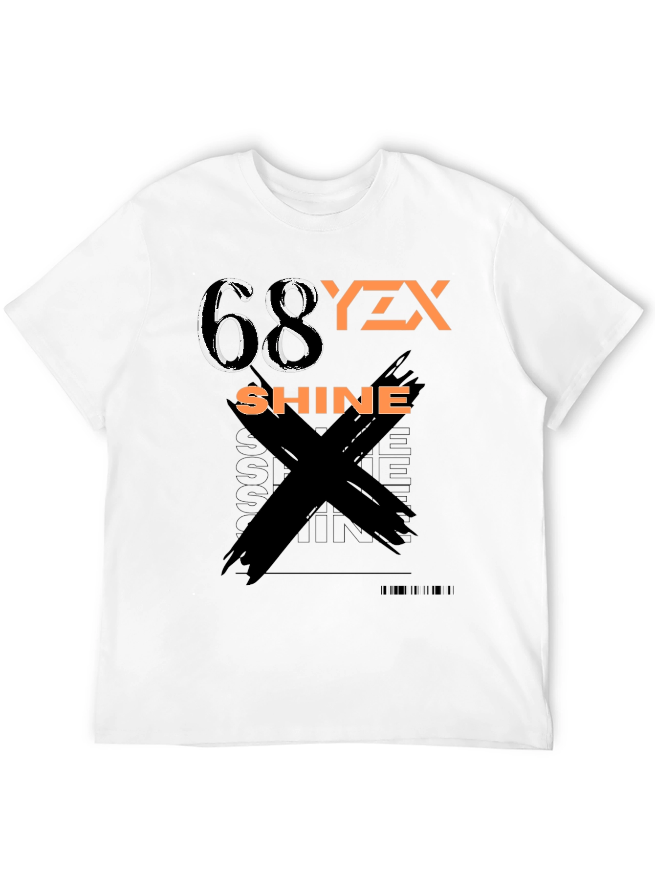 Black Graphic Tee - 68YZX Shine