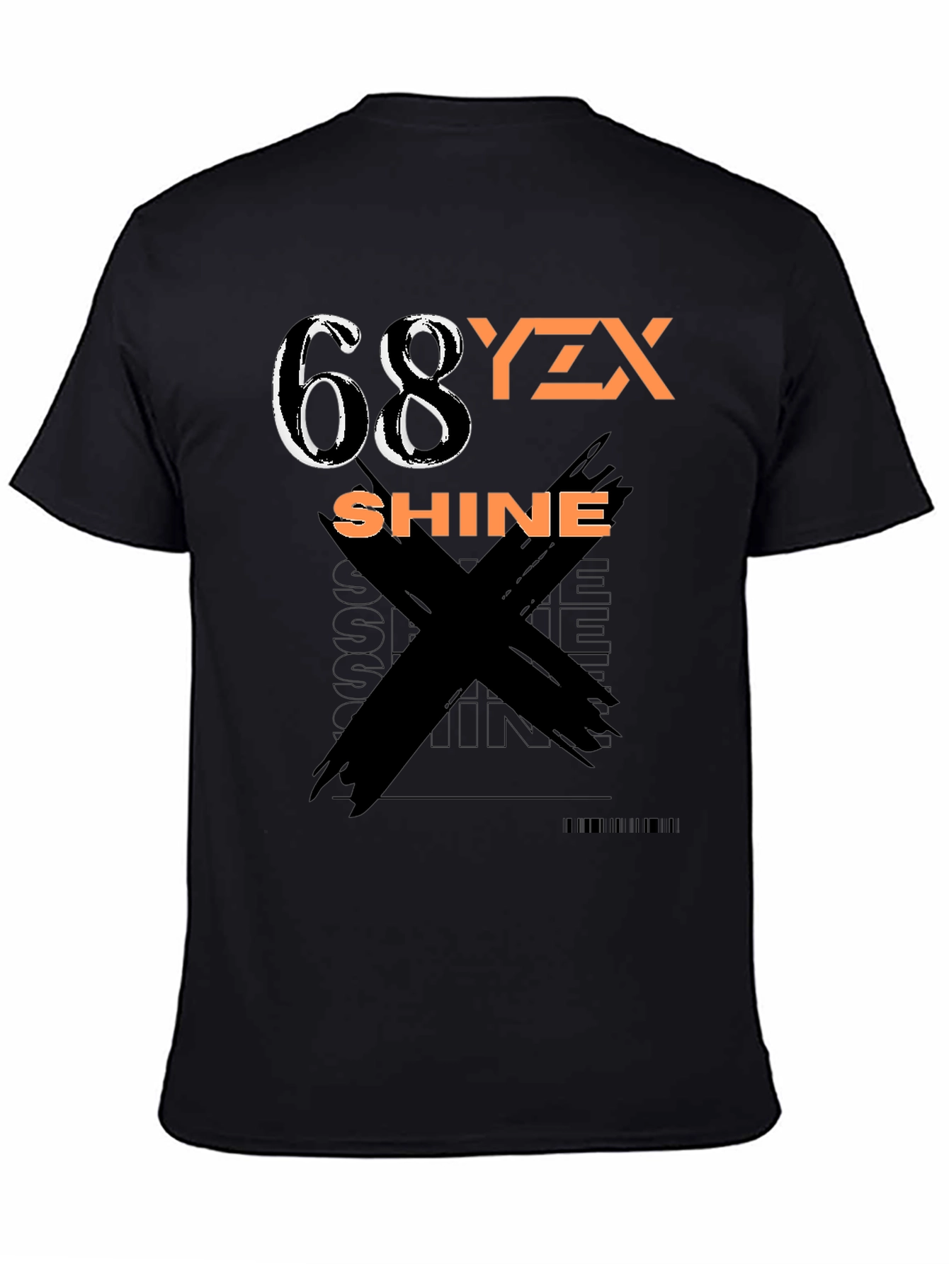 Black Graphic Tee - 68YZX Shine