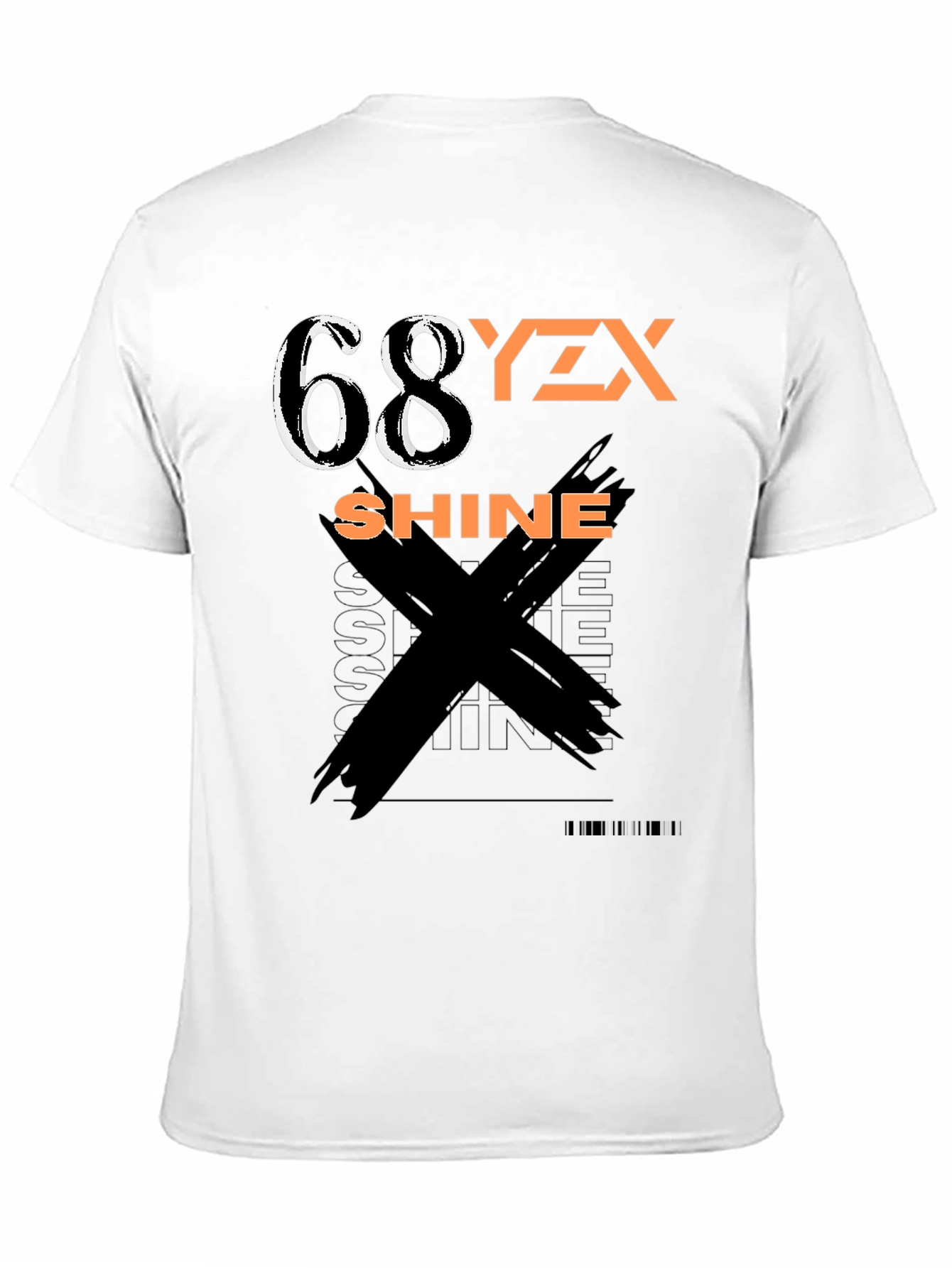 Black Graphic Tee - 68YZX Shine