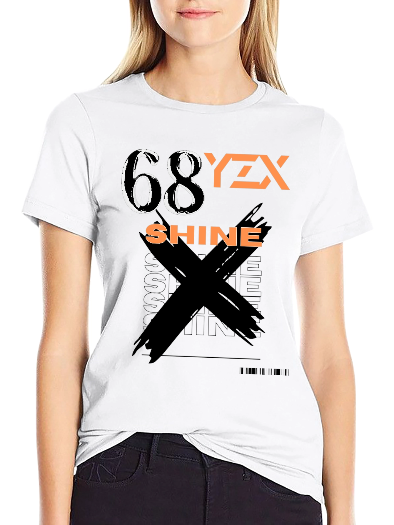 Black Graphic Tee - 68YZX Shine