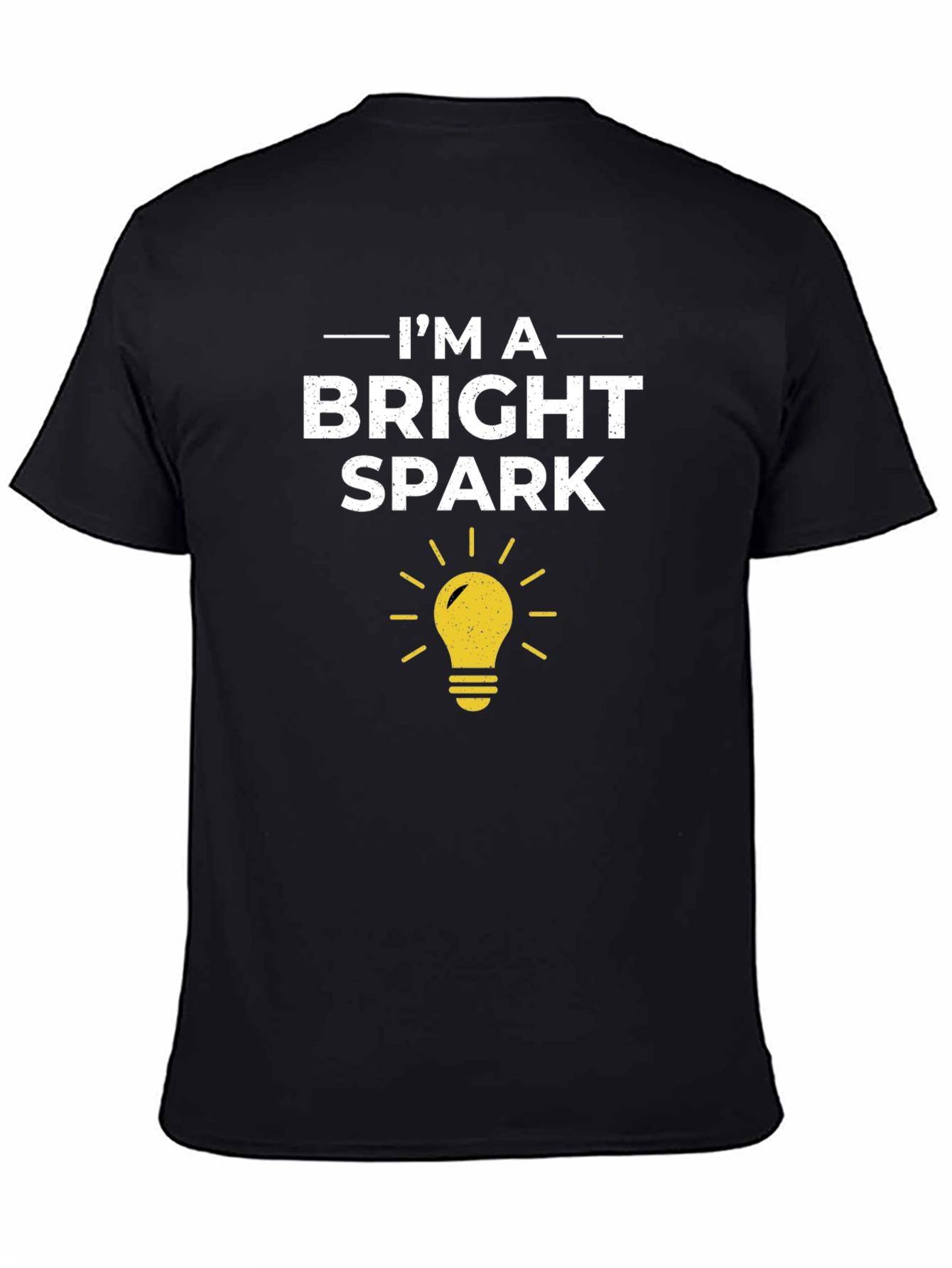 Bright Spark T-Shirt - Black Cotton Tee