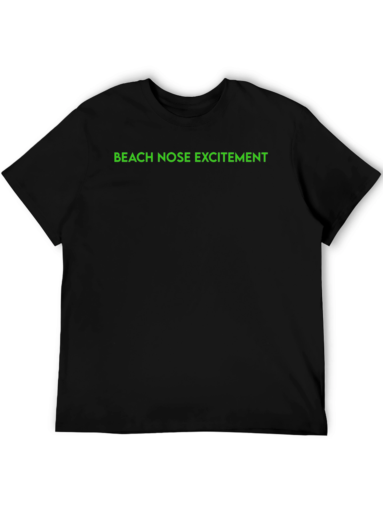 Beach Nose Excitement Black T-Shirt