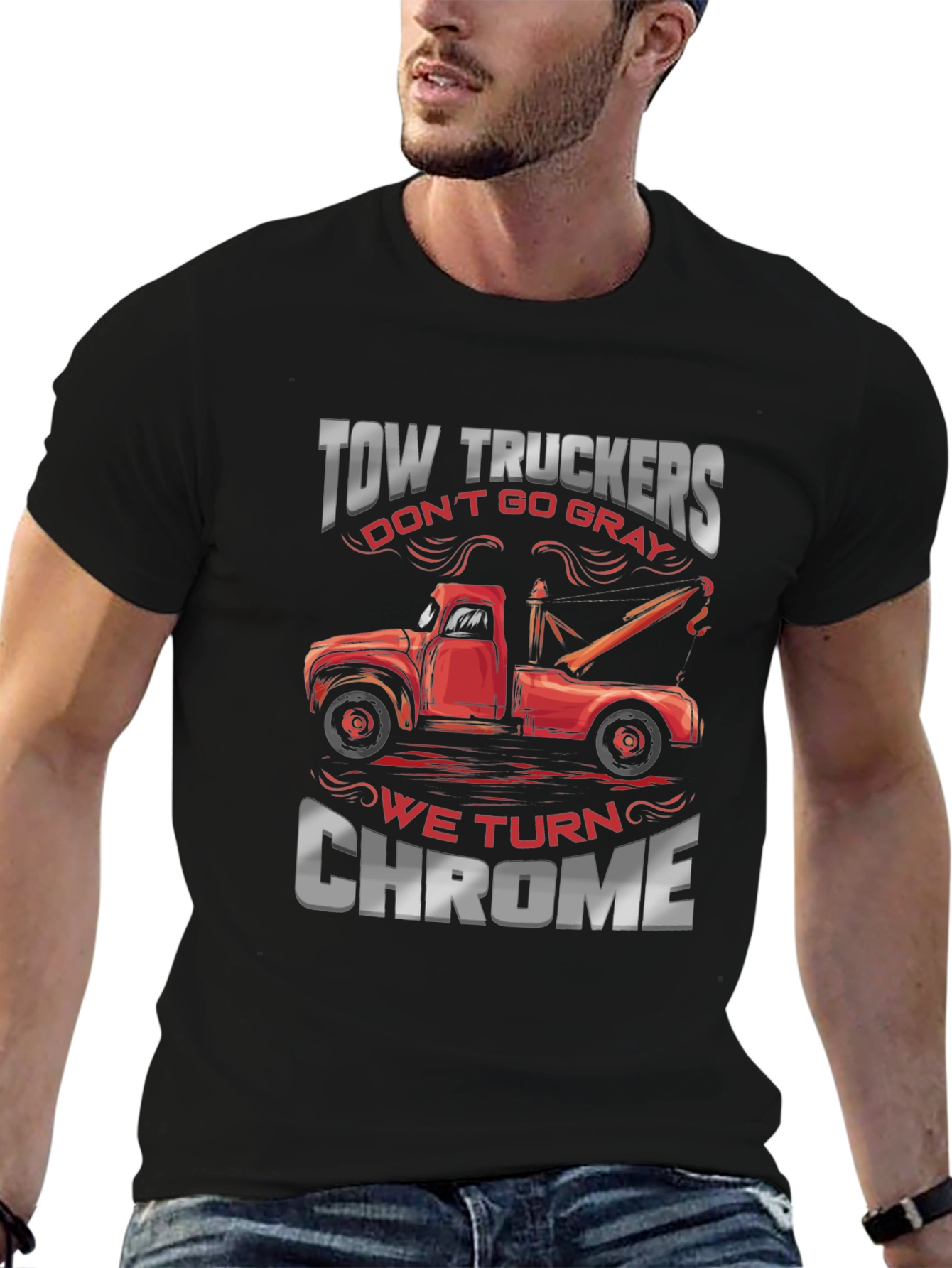 Tow Truckers Chrome T-Shirt