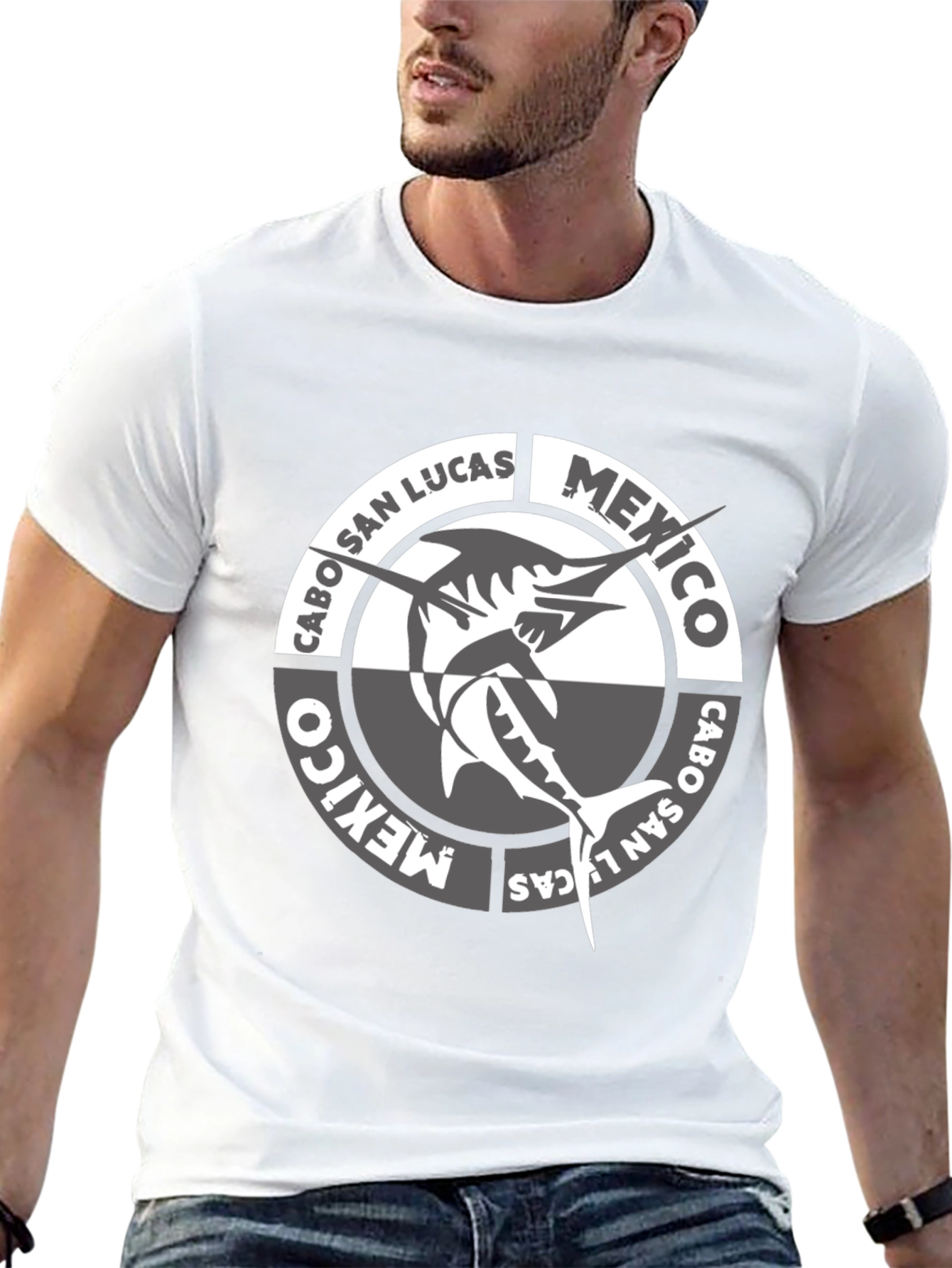 Cabo San Lucas Mexico Fish Graphic T-Shirt