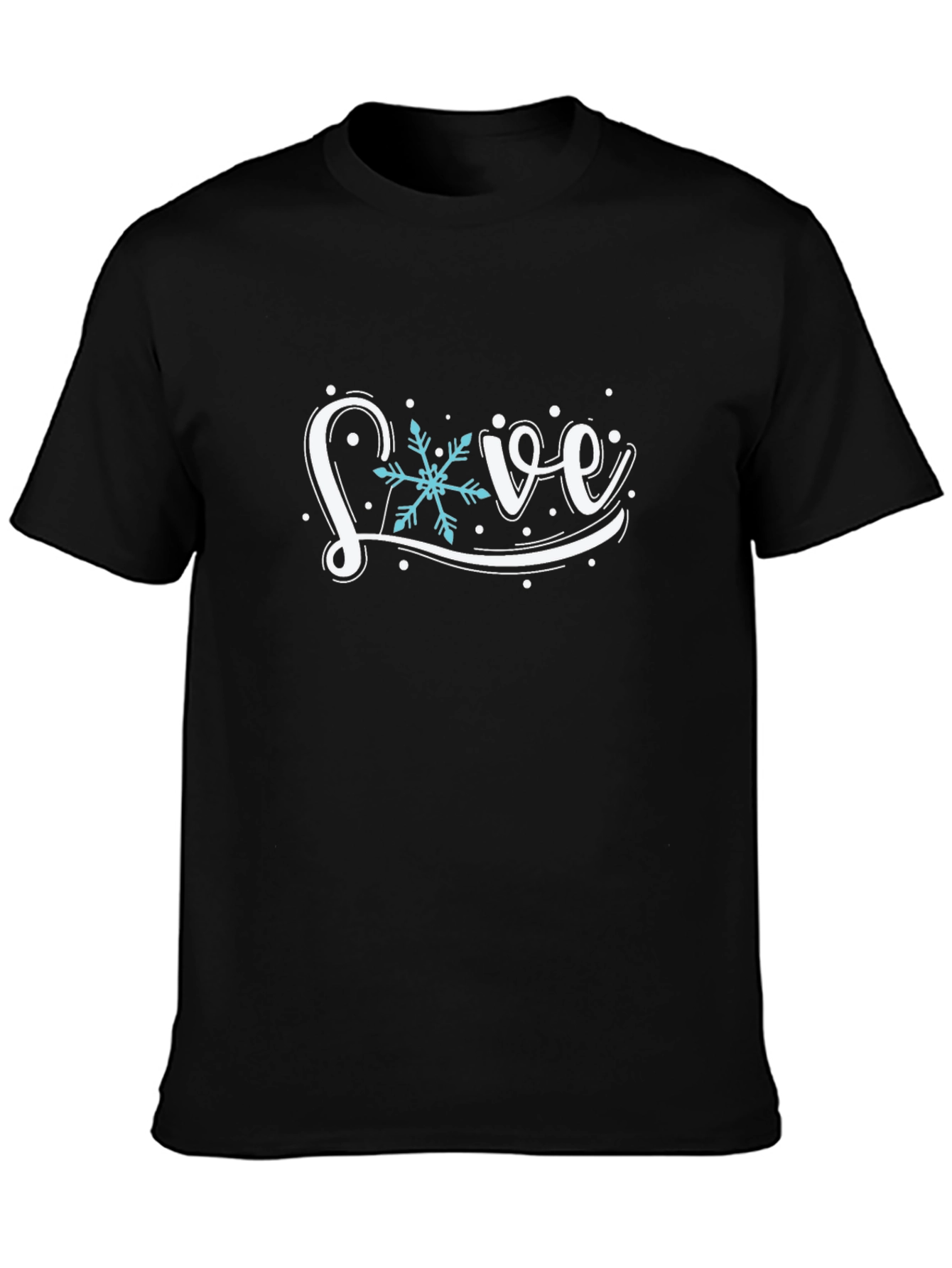 Winter Snowflake Love Graphic T-Shirt