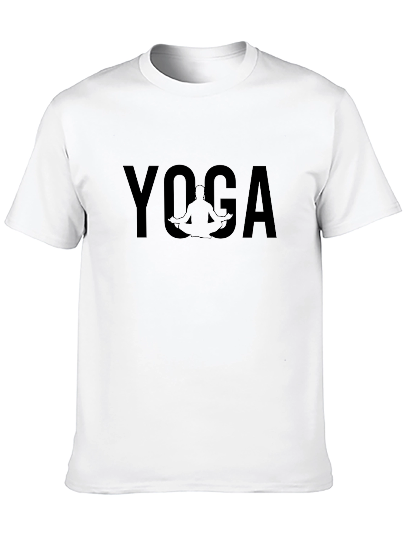Yoga Silhouette Graphic Tee - Soft Cotton Blend
