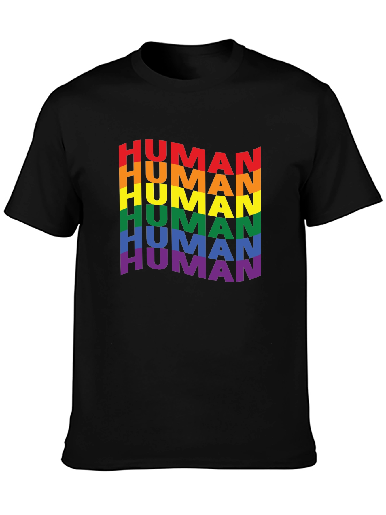 Rainbow Human Pride T-Shirt