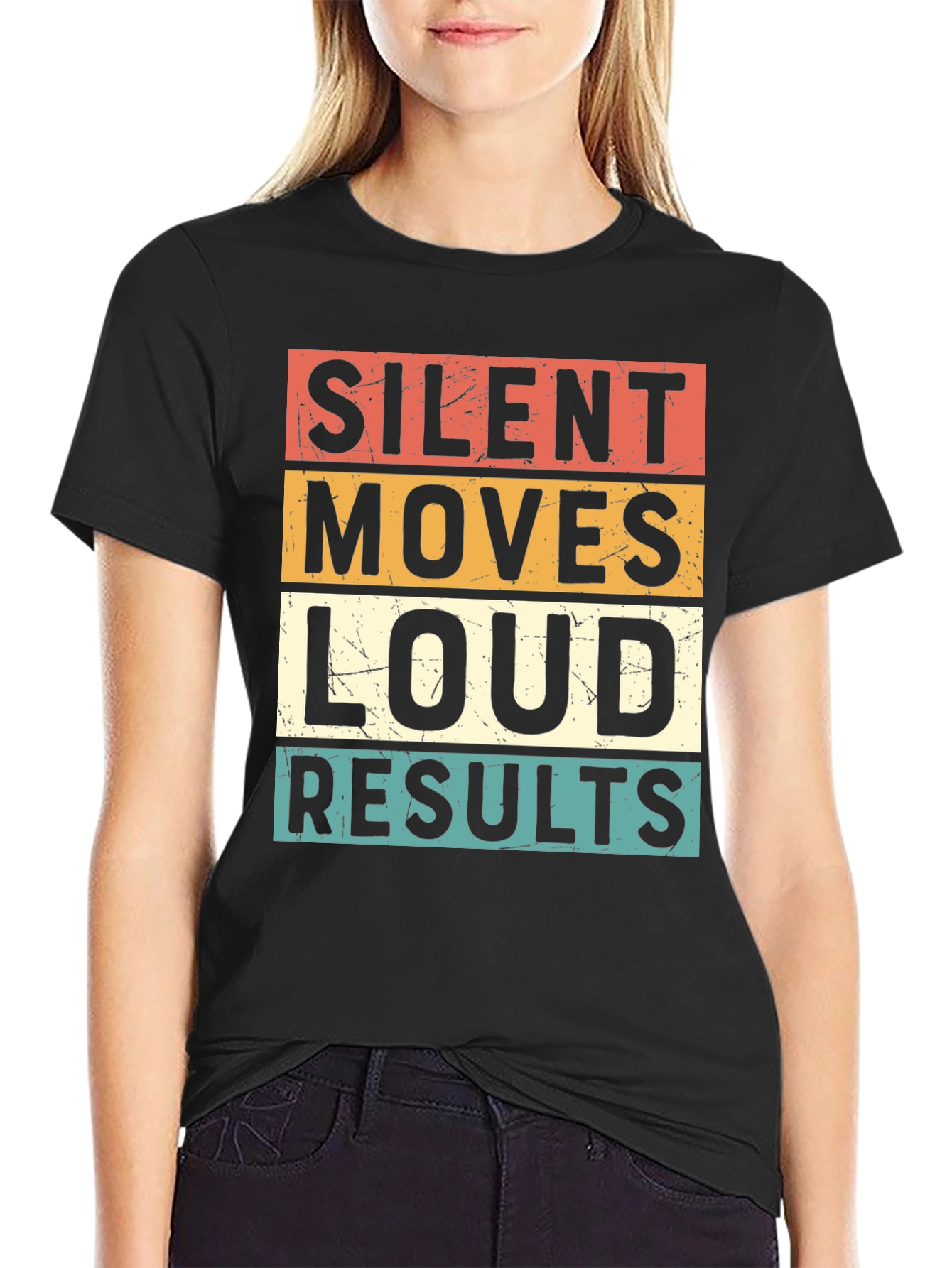 Silent Moves Loud Results Graphic Tee
