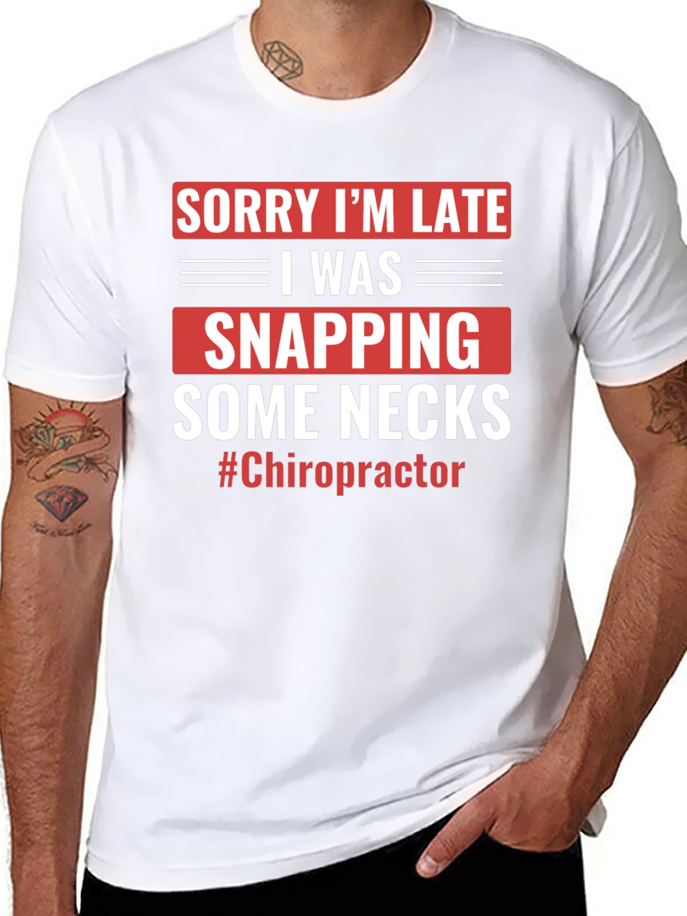 Funny Chiropractor T-Shirt - Snapping Necks Humor