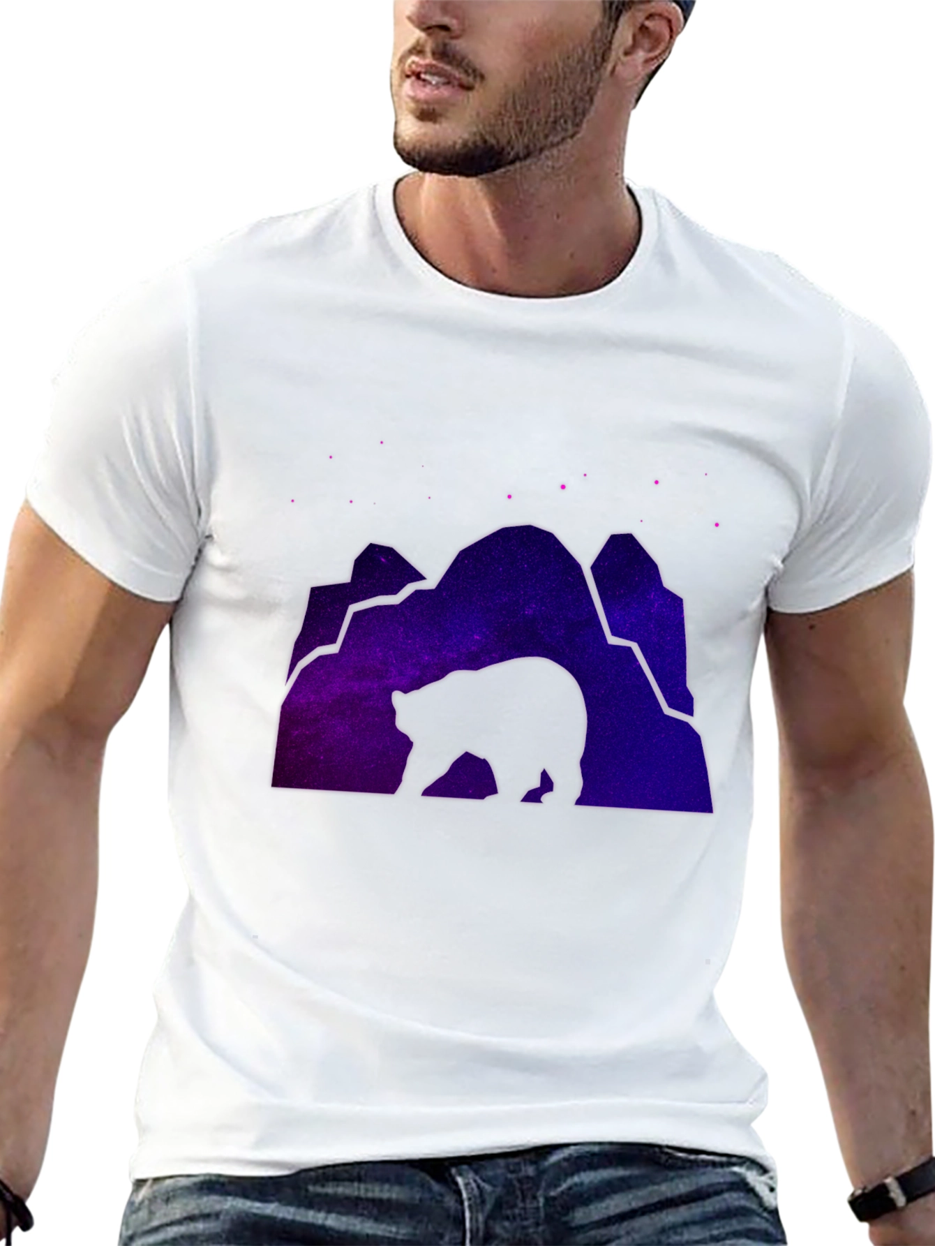 Cosmic Bear Black T-Shirt