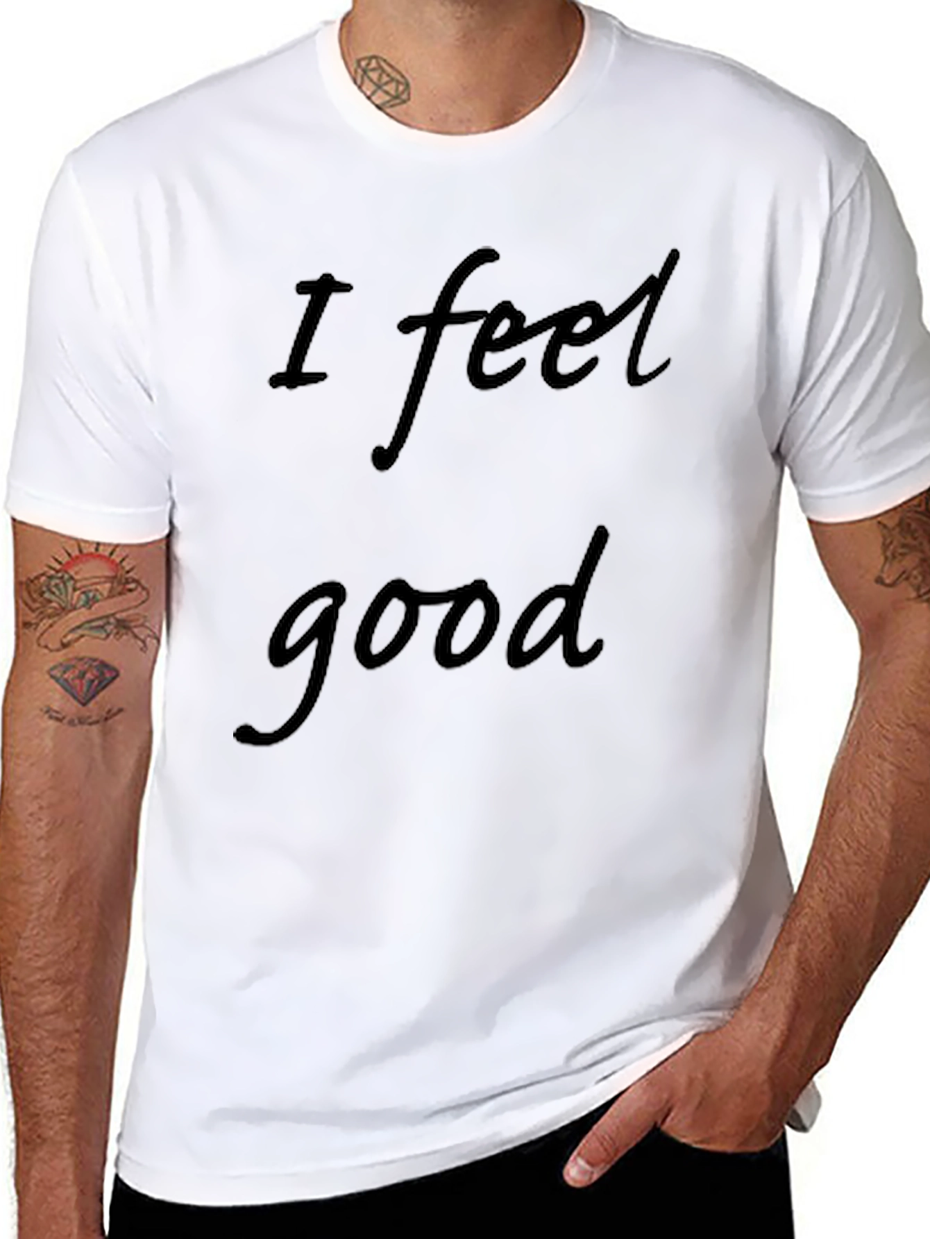 I Feel Good Graphic Tee - Black T-Shirt