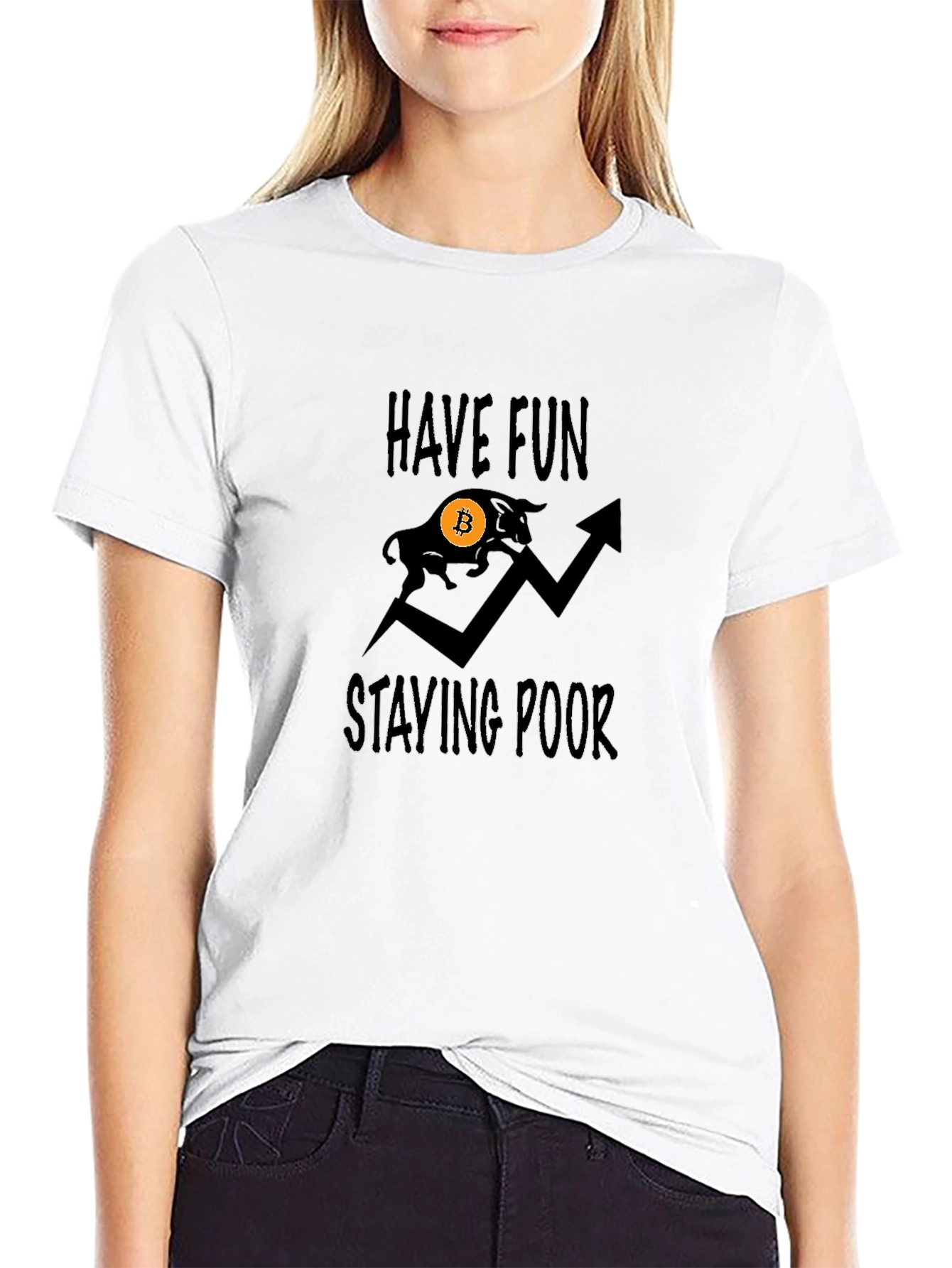 Bitcoin Bull Graphic T-Shirt - Stay Poor!