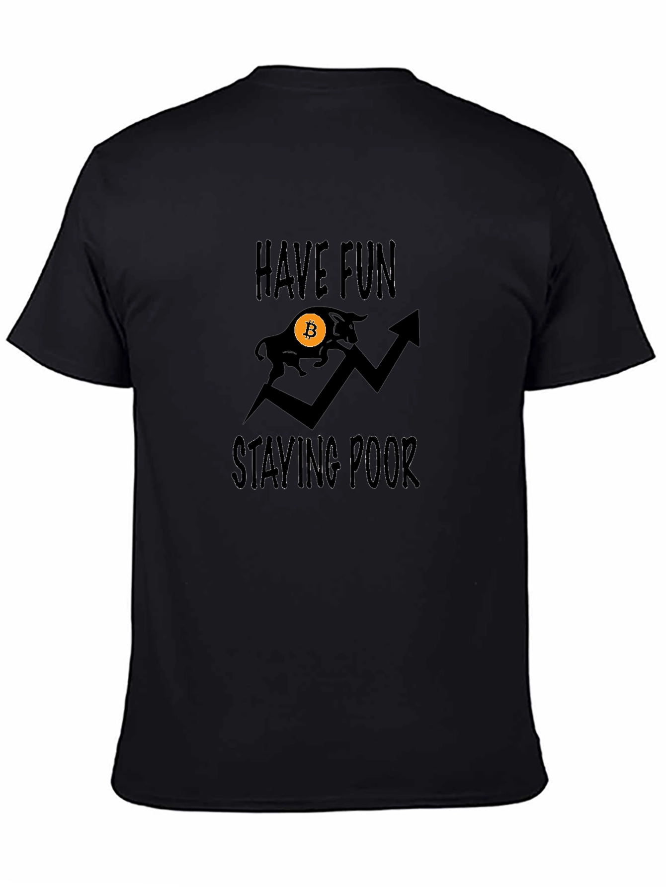 Bitcoin Bull Graphic T-Shirt - Stay Poor!