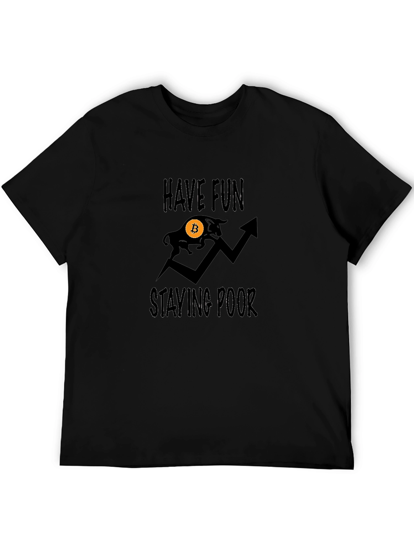 Bitcoin Bull Graphic T-Shirt - Stay Poor!