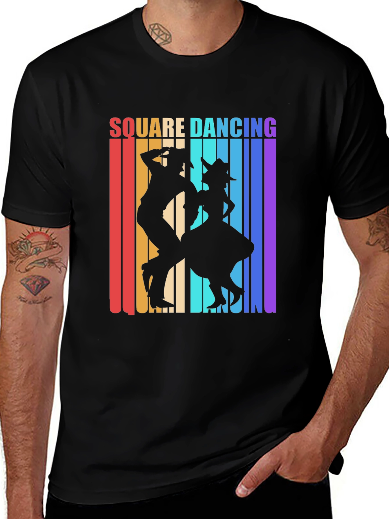 Square Dancing Retro Graphic Tee