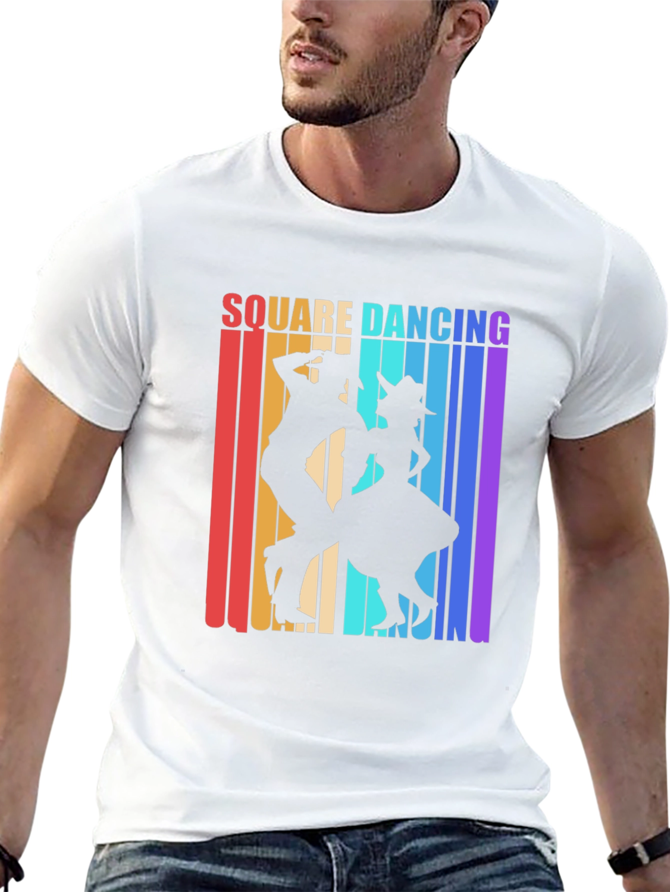 Square Dancing Retro Graphic Tee