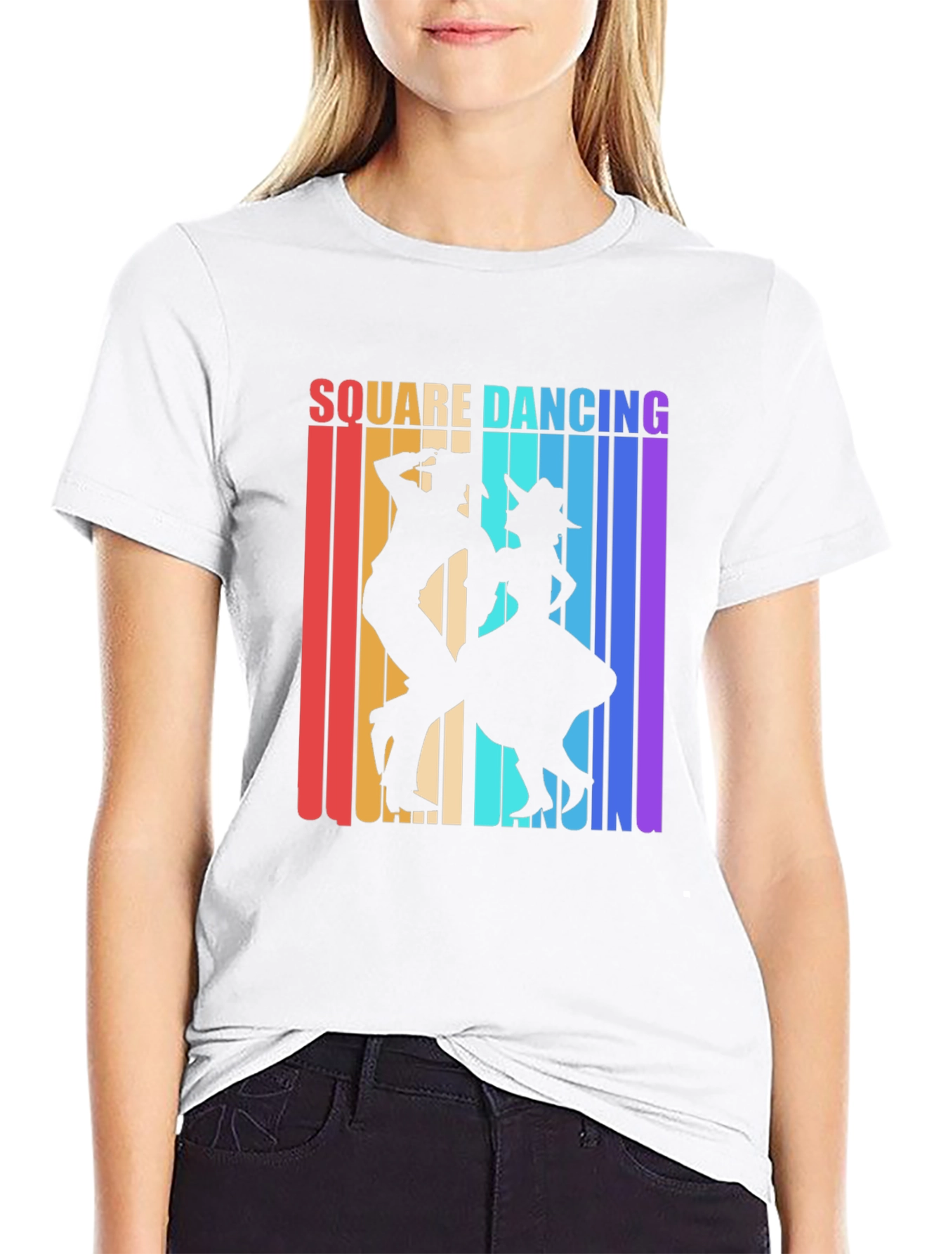 Square Dancing Retro Graphic Tee