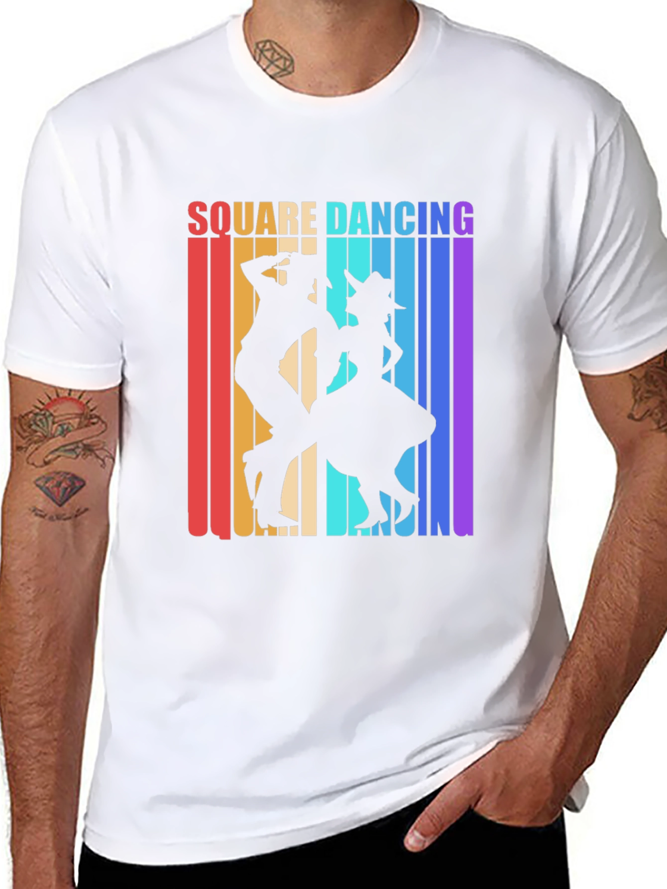 Square Dancing Retro Graphic Tee
