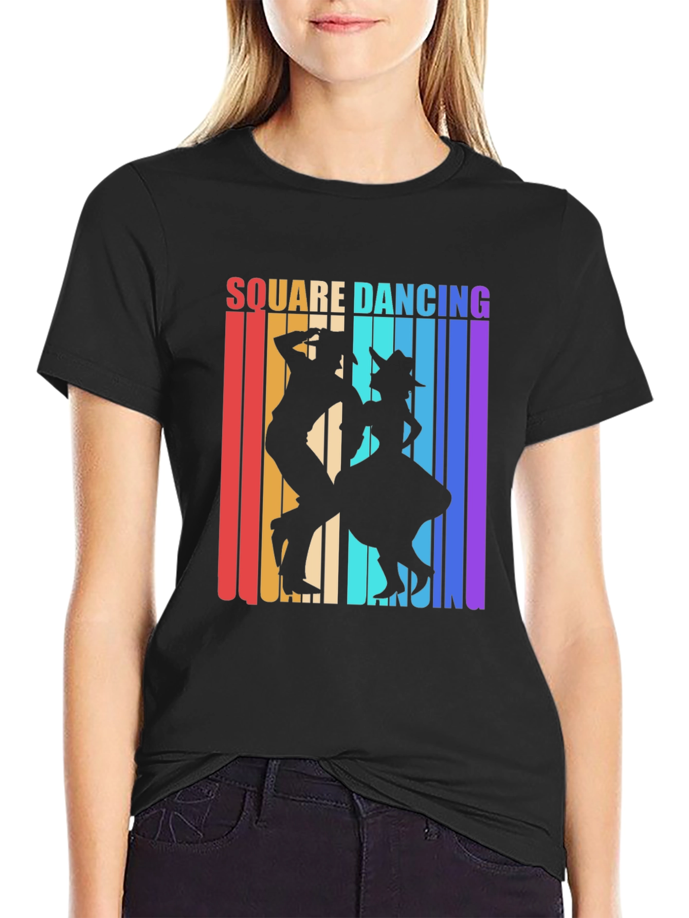 Square Dancing Retro Graphic Tee