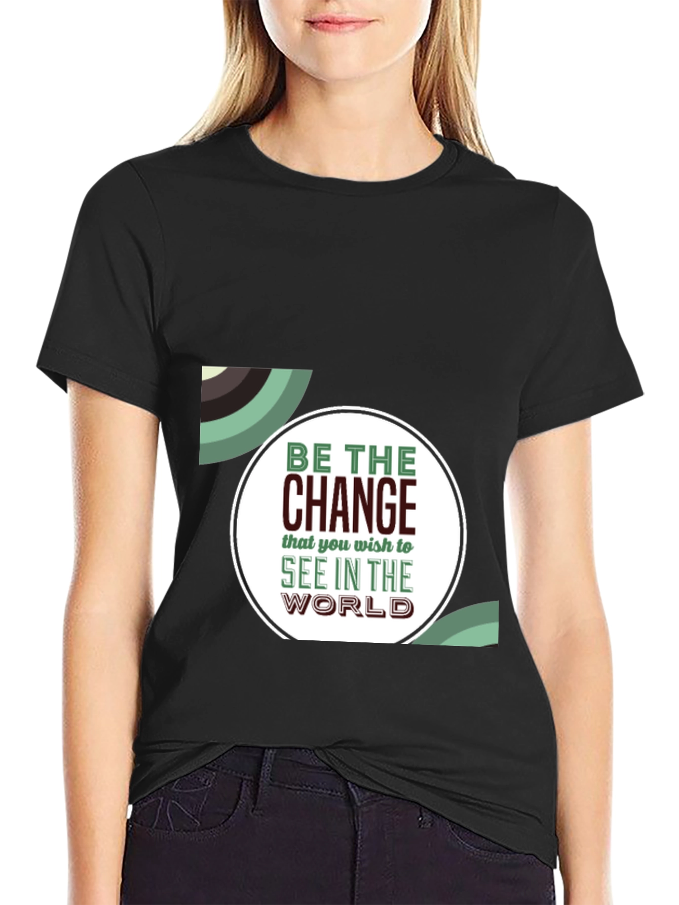 Be The Change Graphic Tee - Inspiring Black T-Shirt