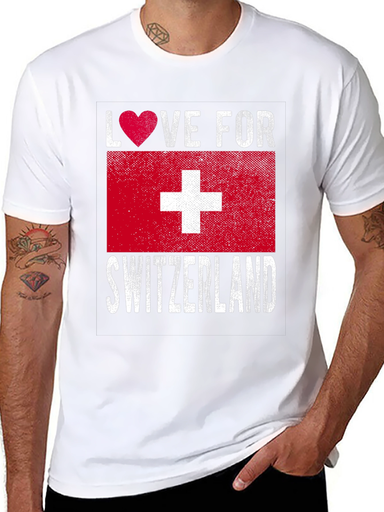 Love for Switzerland T-Shirt - Swiss Pride Tee