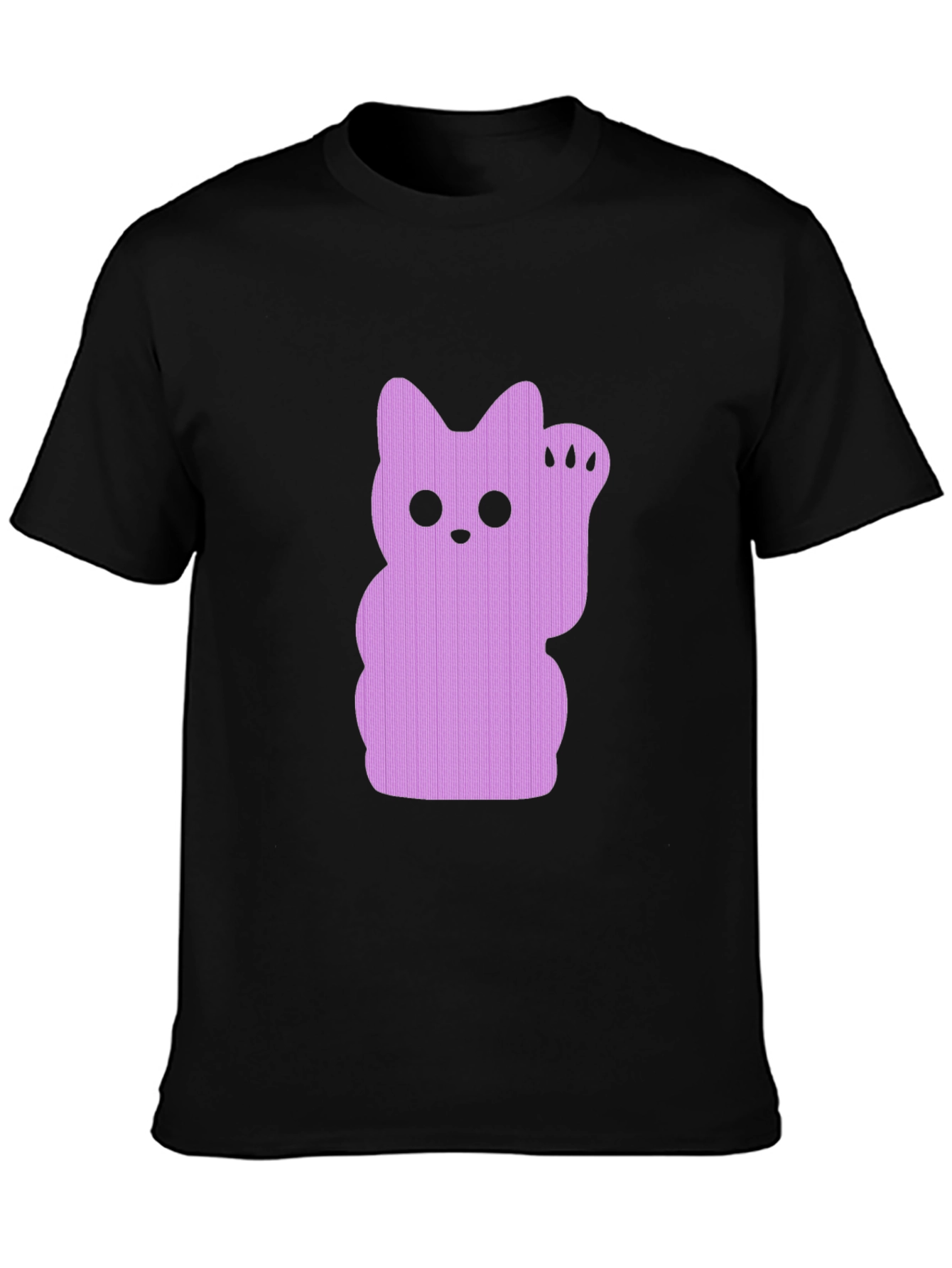Lucky Cat Graphic Tee - Black