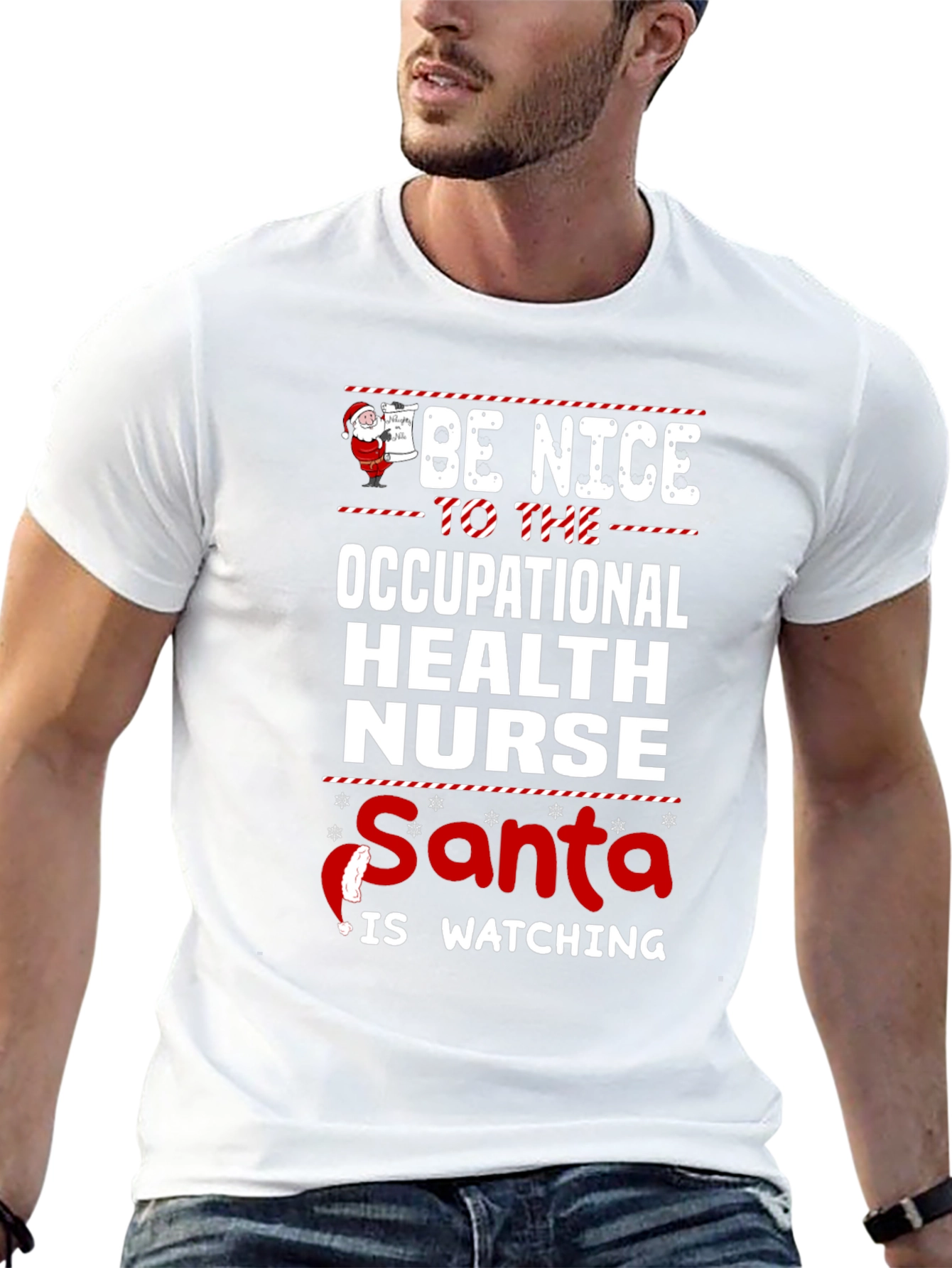 Funny Occupational Health Nurse Christmas T-Shirt