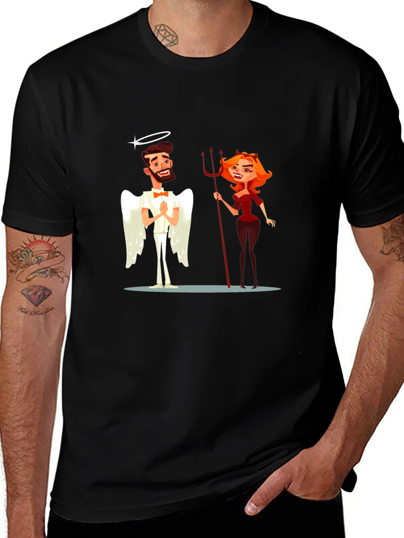 Angel & Devil Graphic T-Shirt